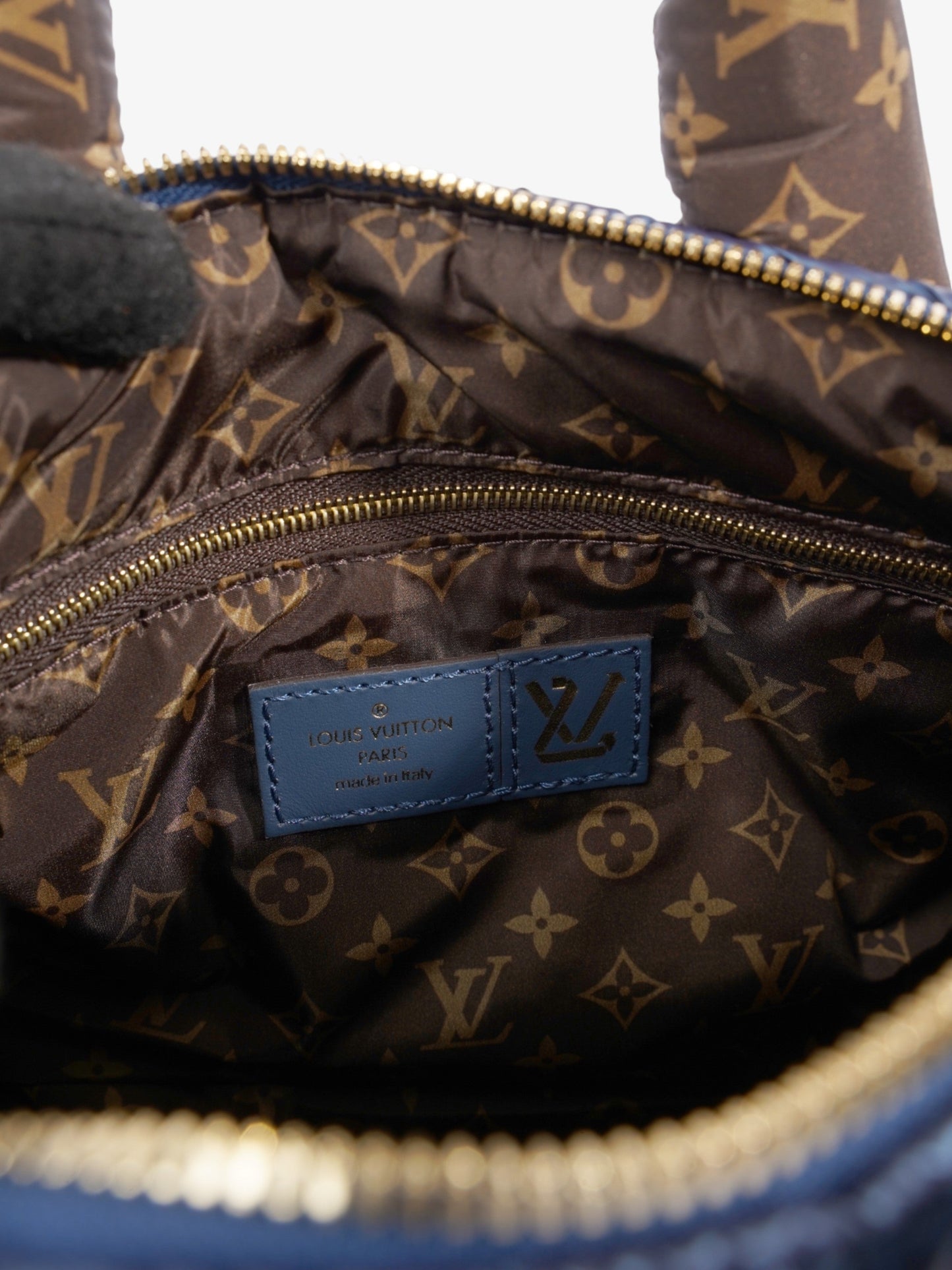 Louis Vuitton Pillow Speedy Bandouliere Navy Blue / Monogram Nylon 25
