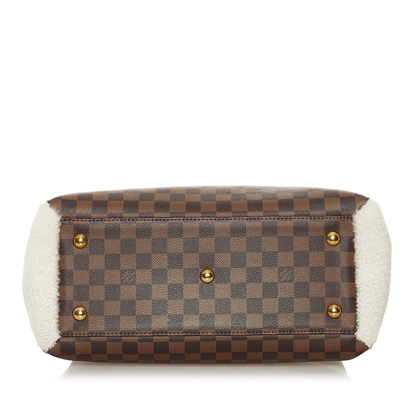 Louis Vuitton Normandy Shearling Damier Ebene Canvas