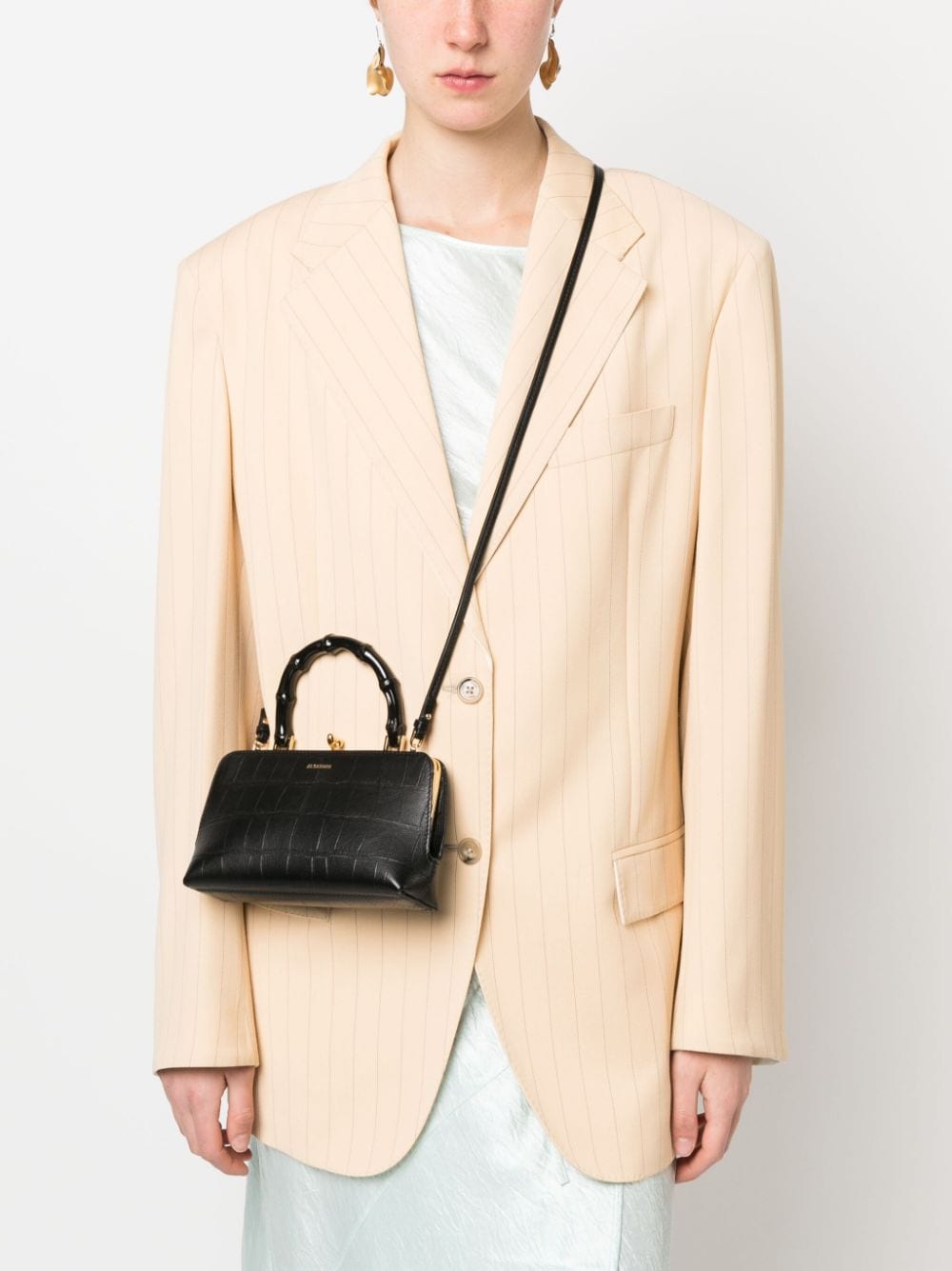 GOJI BAMBOO MINI LEATHER HANDBAG