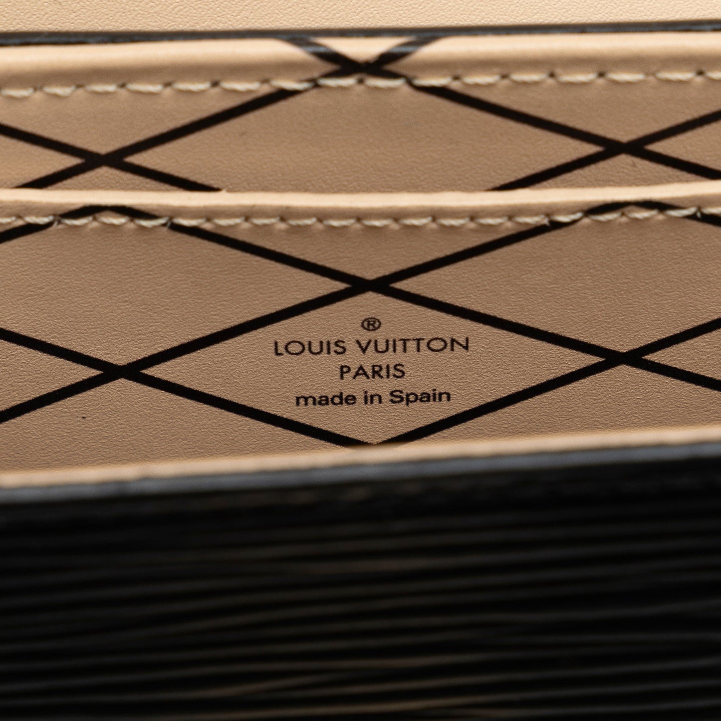 Black Louis Vuitton Epi Vertical Trunk Pochette Crossbody Bag