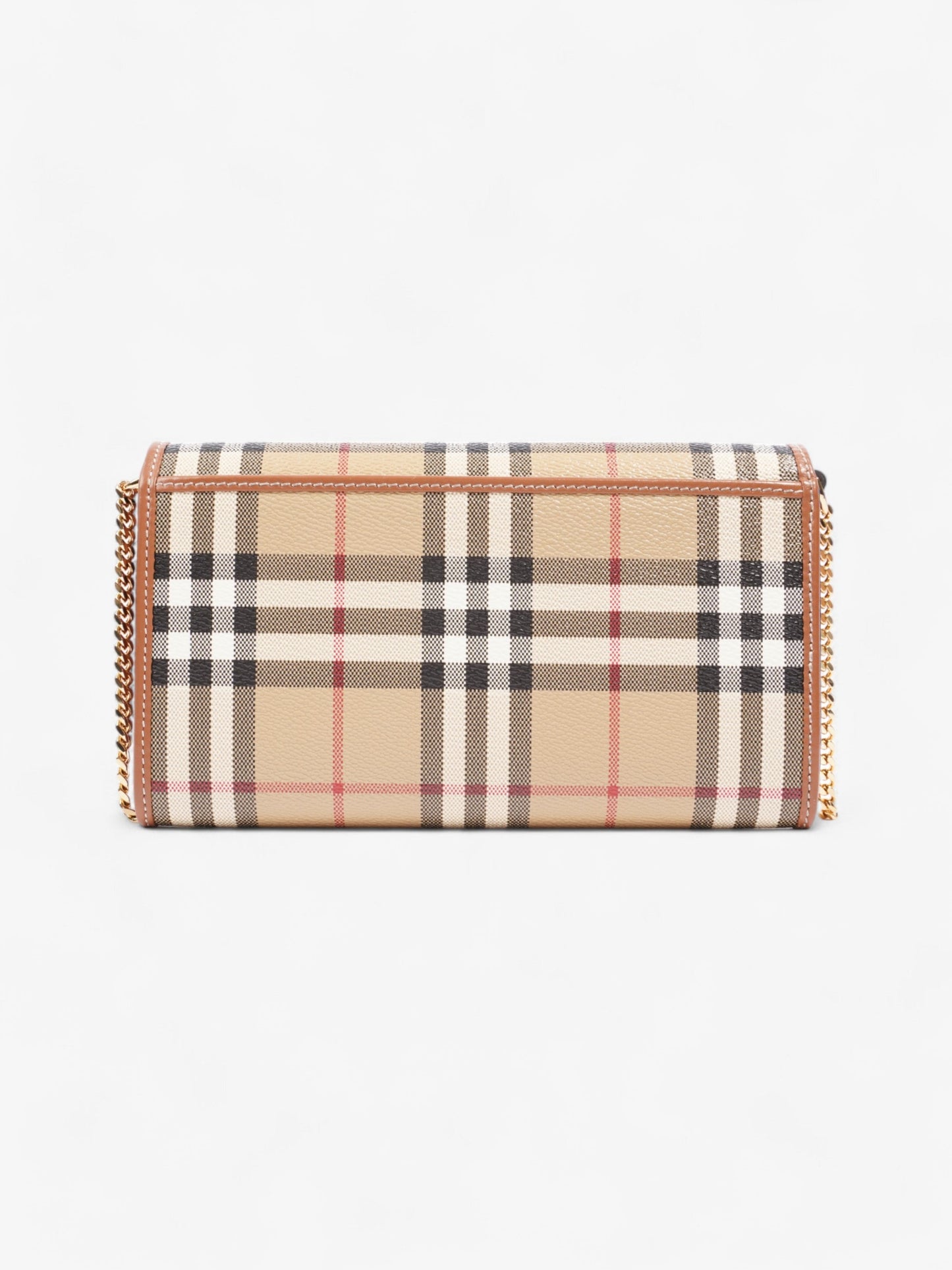 Burberry Wallet on chain Burberry Check Coated Canvas