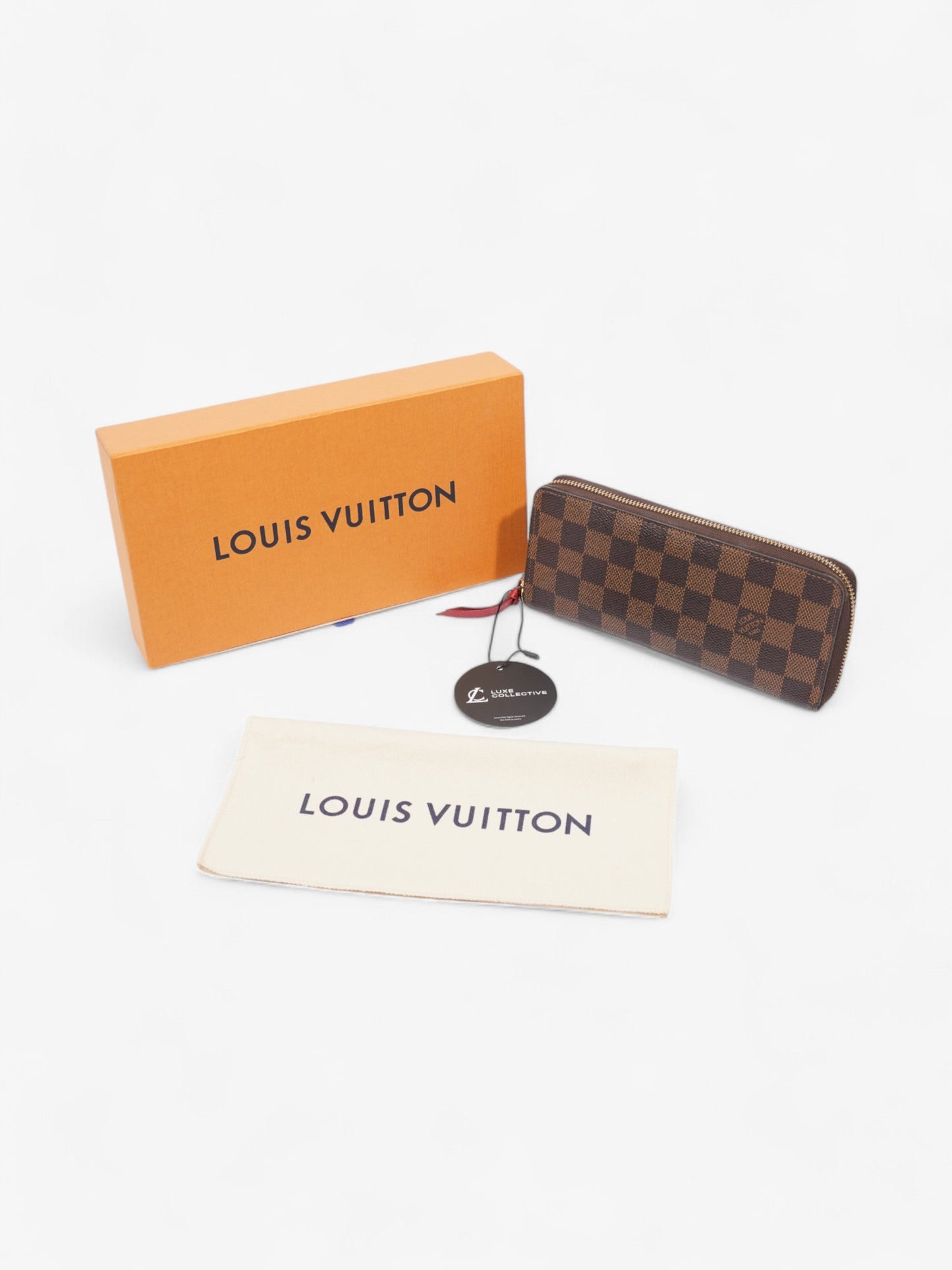 Louis Vuitton Clemence Damier Ebene Coated Canvas