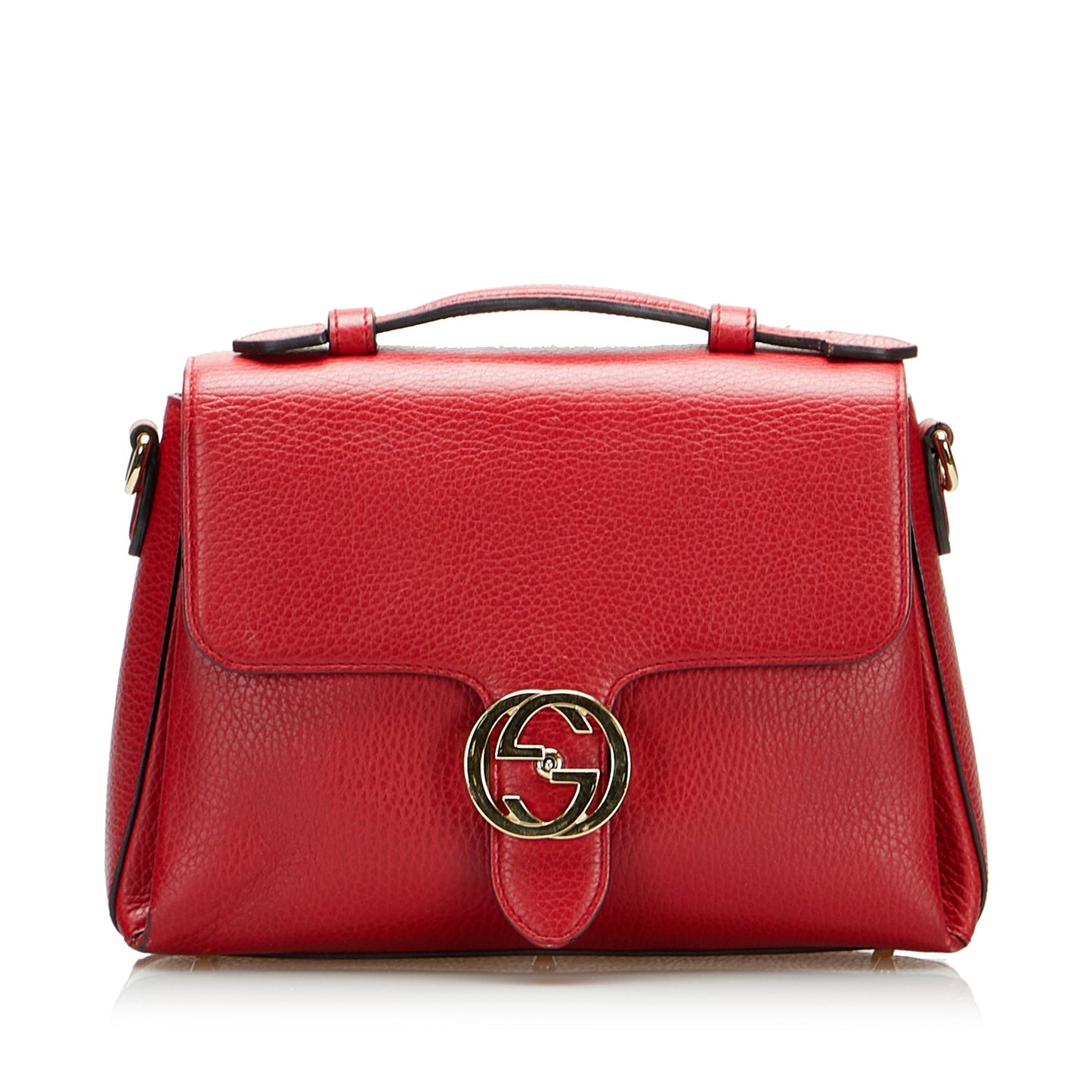 Gucci Interlocking G Red Calfskin