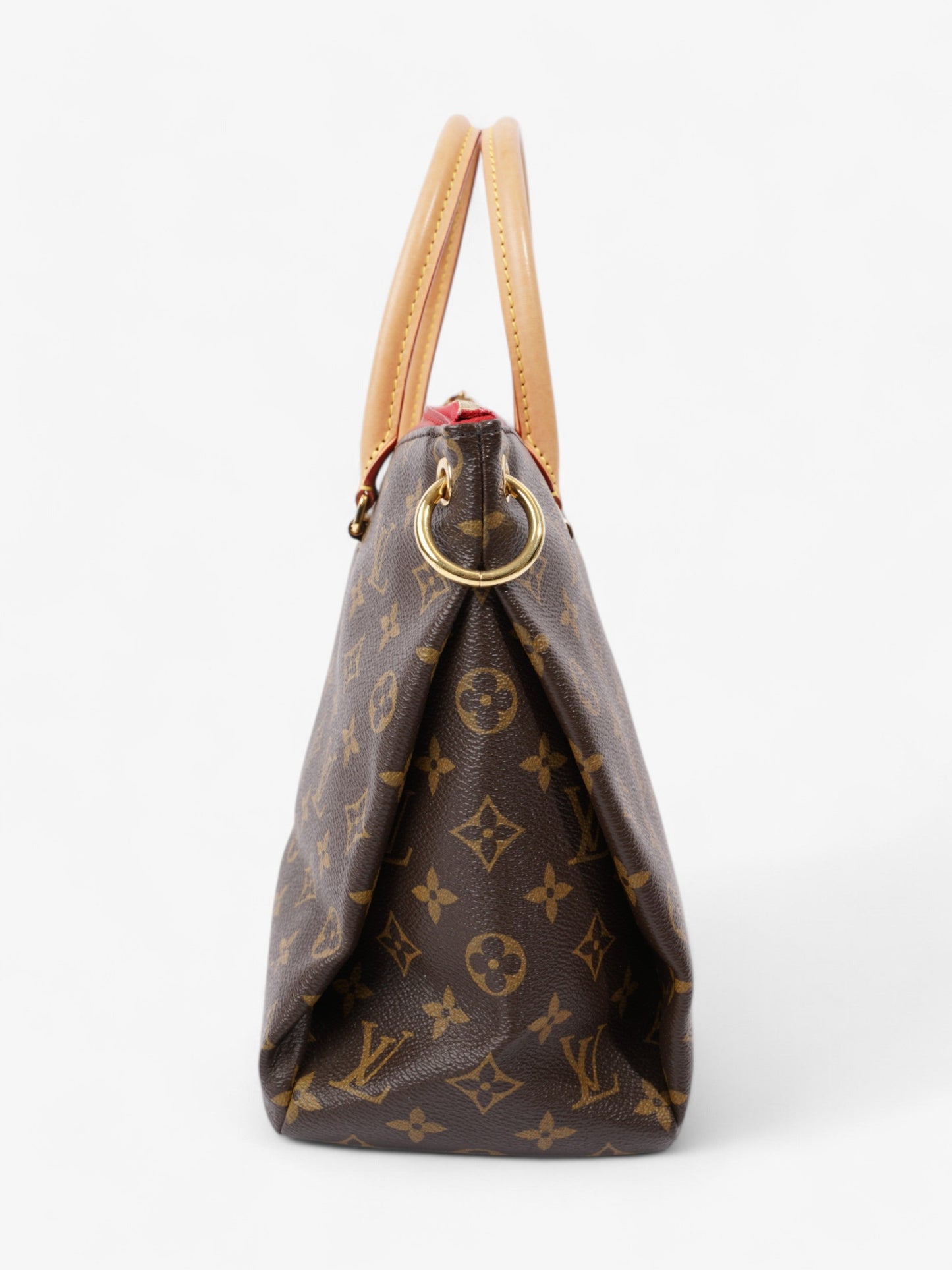 Louis Vuitton Pallas Monogram / Red Coated Canvas MM