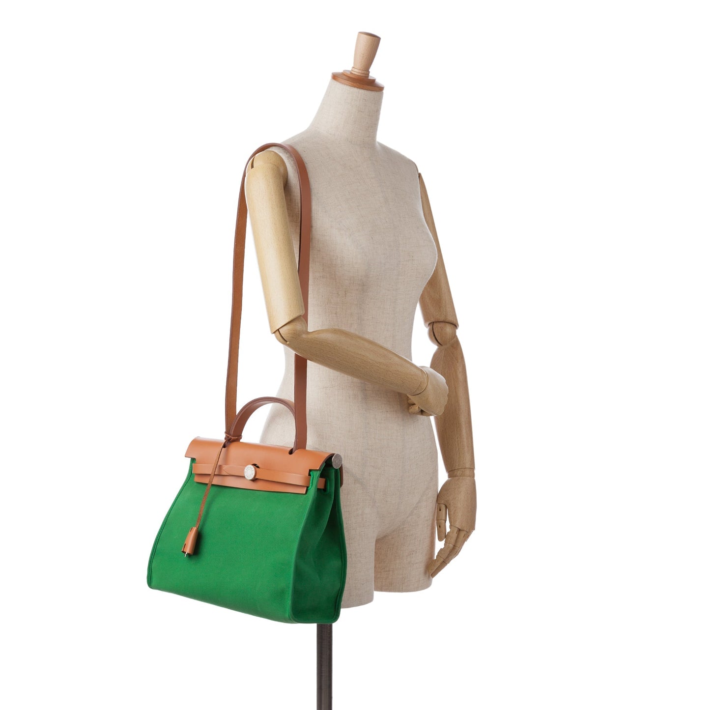 HermÃƒÆ’Ã‚Â¨s Herbag Zip 31 Green Toile Palladium