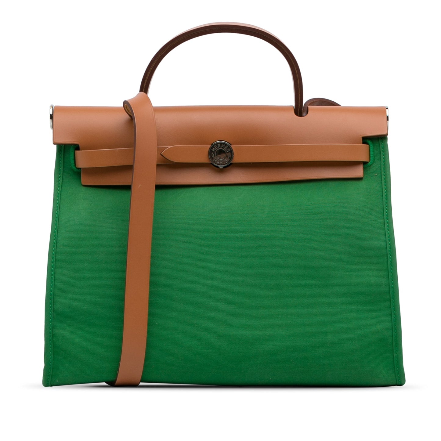 HermÃƒÆ’Ã‚Â¨s Herbag Zip 31 Green Toile Palladium