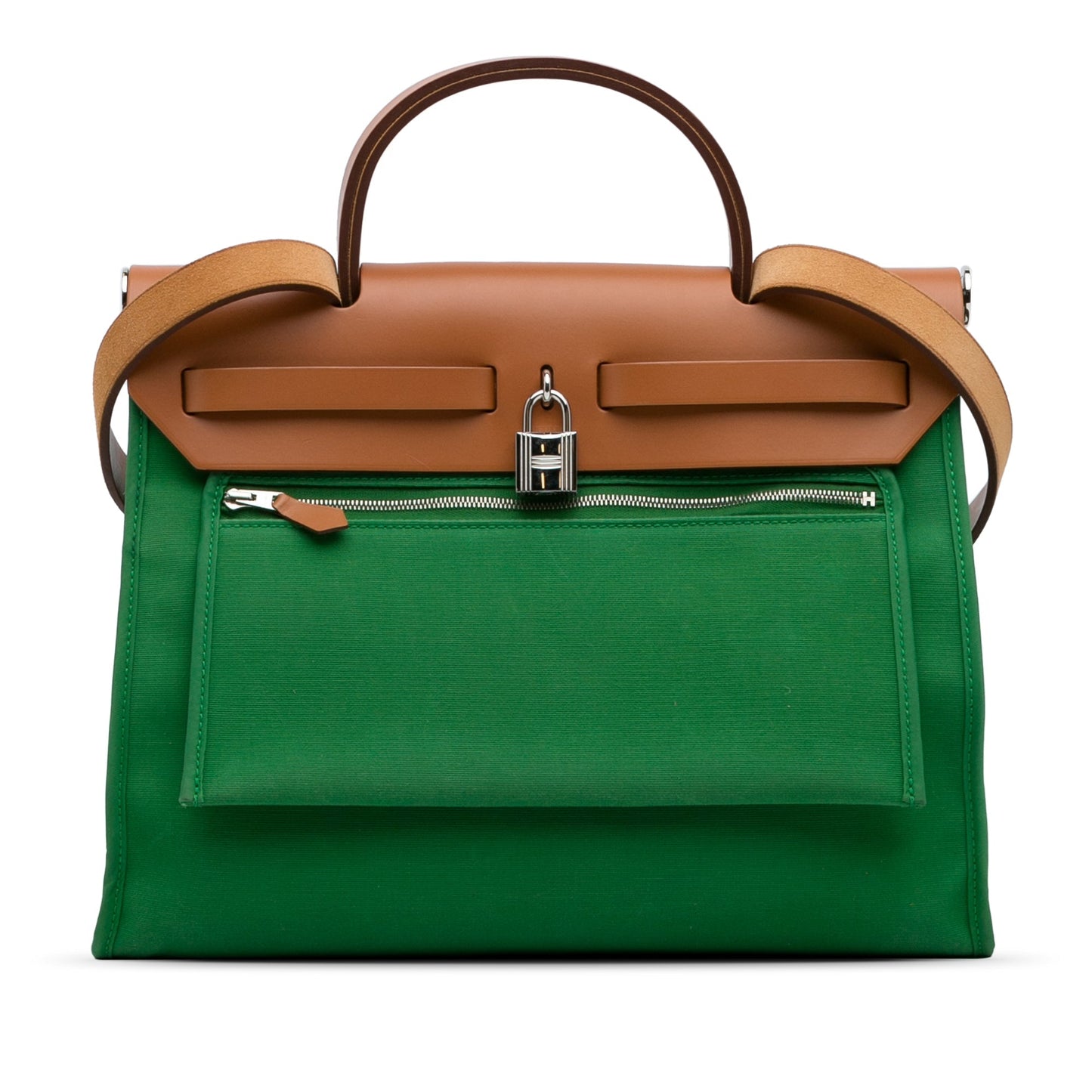 HermÃƒÆ’Ã‚Â¨s Herbag Zip 31 Green Toile Palladium