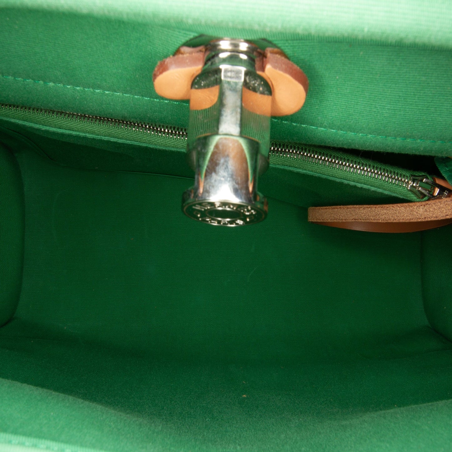 HermÃƒÆ’Ã‚Â¨s Herbag Zip 31 Green Toile Palladium