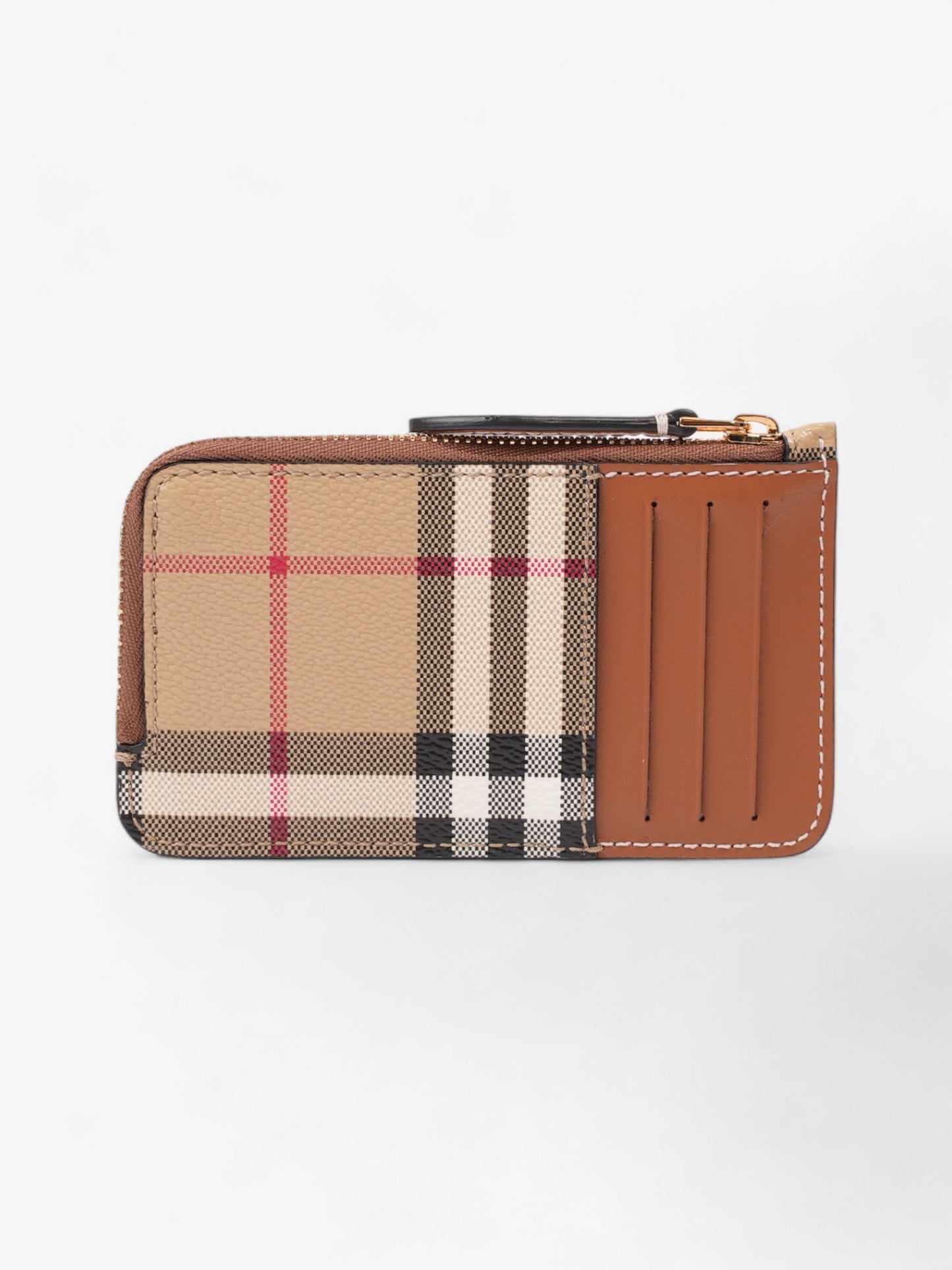 Burberry Somerset Card Case Archive Beige / Vintage Check Canvas