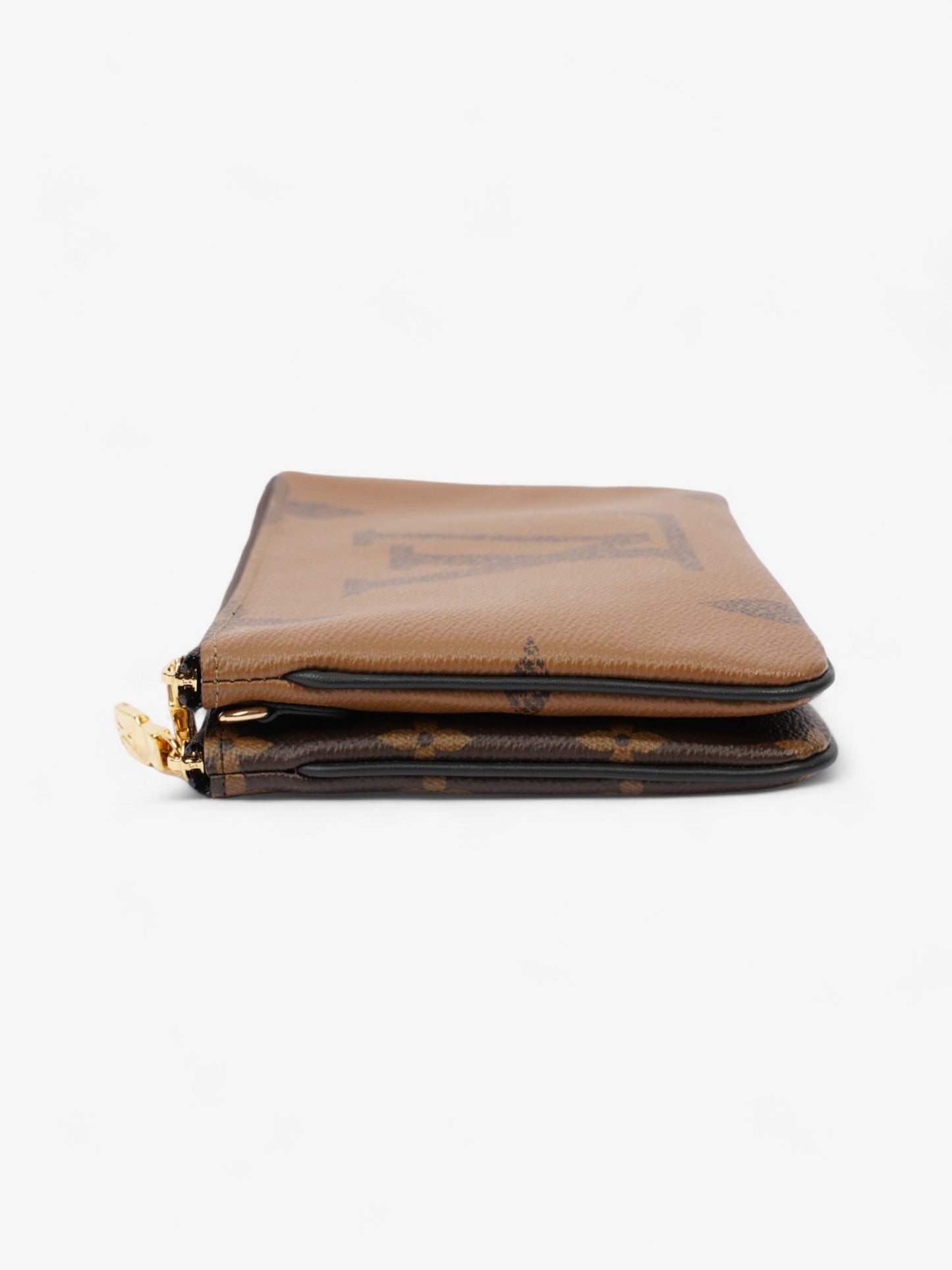 Louis Vuitton Double Zip Pochette Monogram Coated Canvas