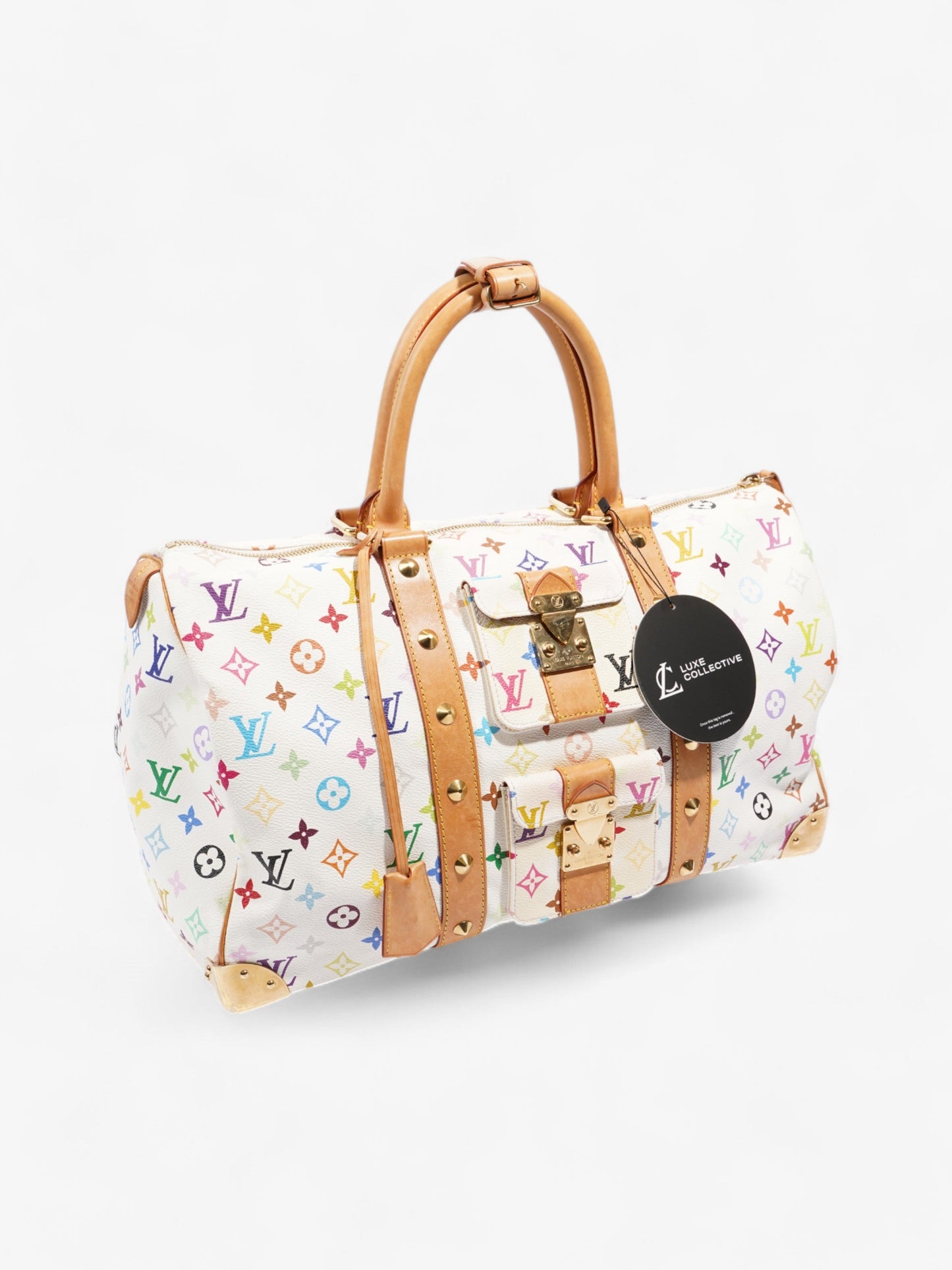 Louis Vuitton Keepall Murakami White / Multicolour Coated Canvas 45