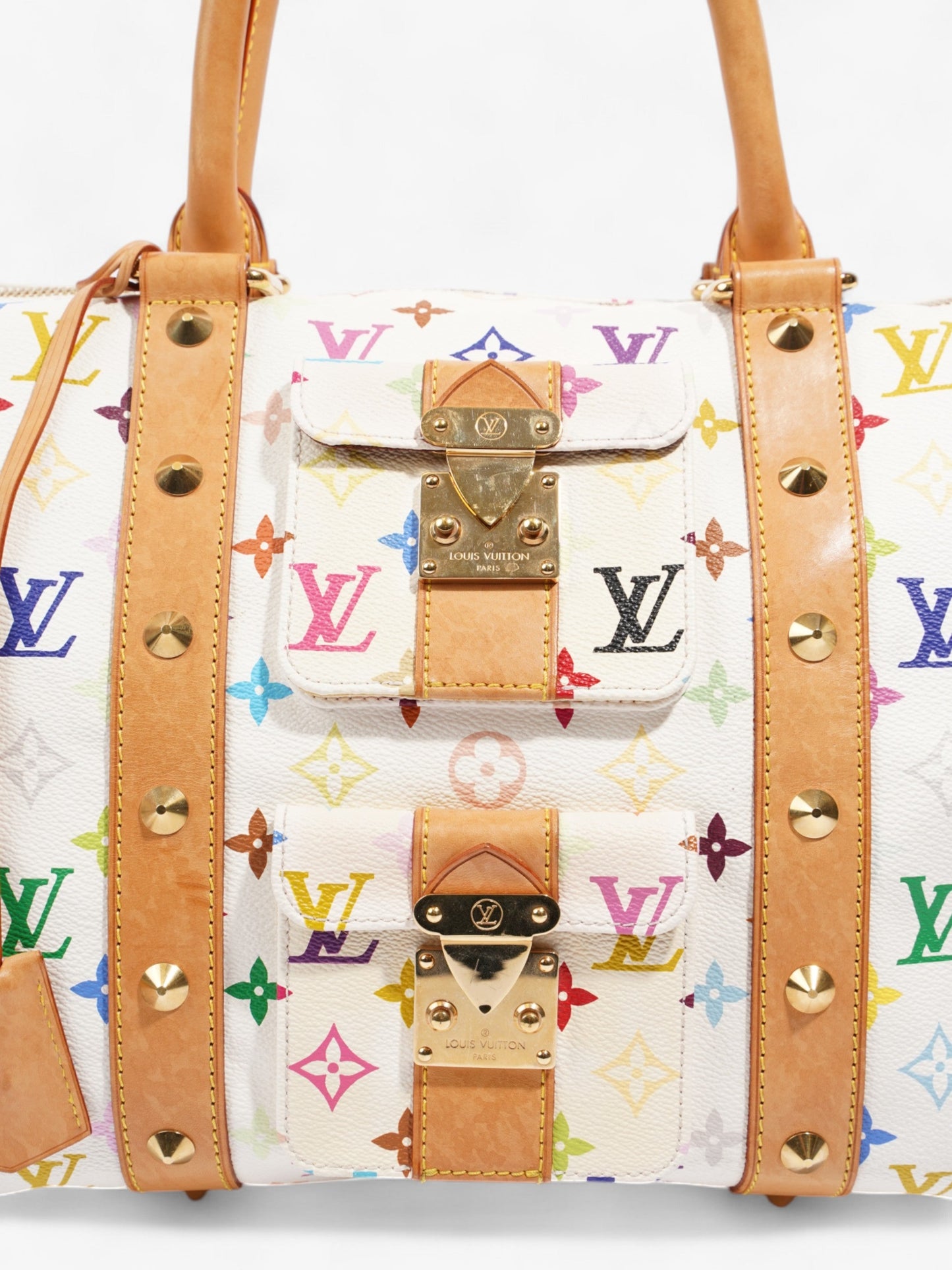 Louis Vuitton Keepall Murakami White / Multicolour Coated Canvas 45