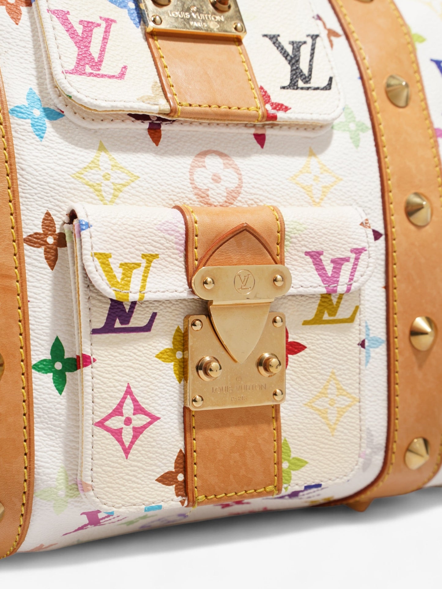 Louis Vuitton Keepall Murakami White / Multicolour Coated Canvas 45