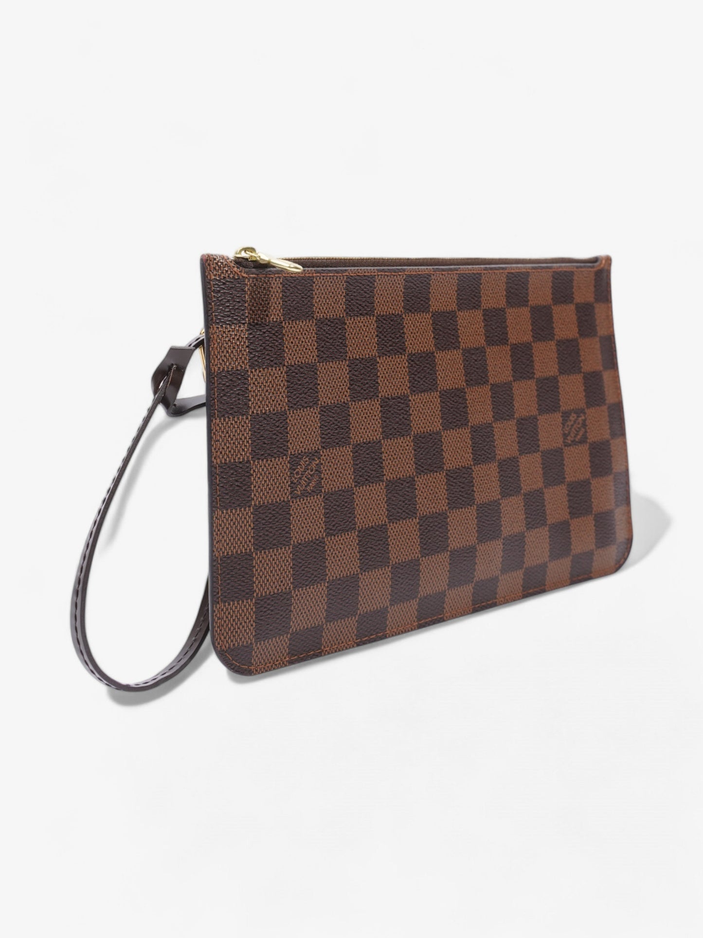 Louis Vuitton Neverful Pochette Damier Ebene Coated Canvas