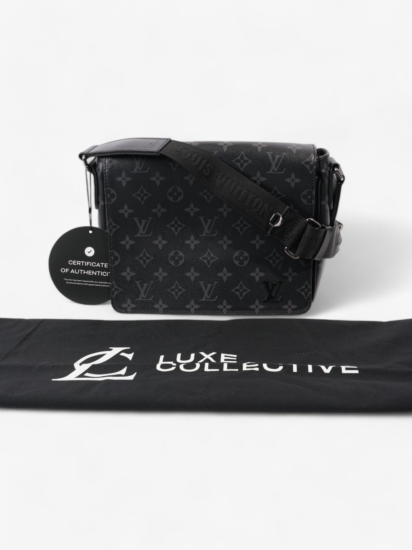 Louis Vuitton District Messenger Monogram Eclipse Coated Canvas PM