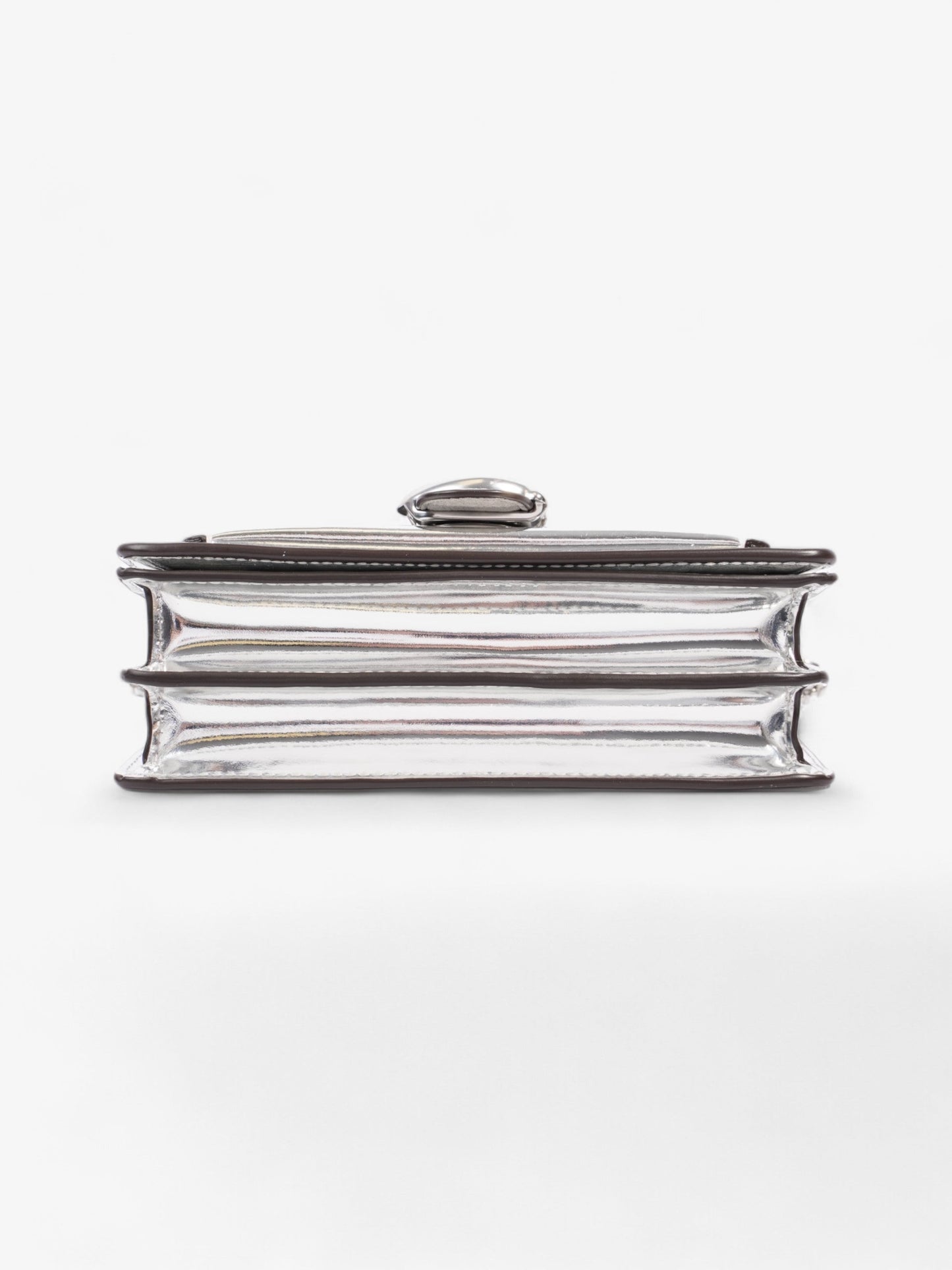Coach Tabby 20 Silver Metallic Leather