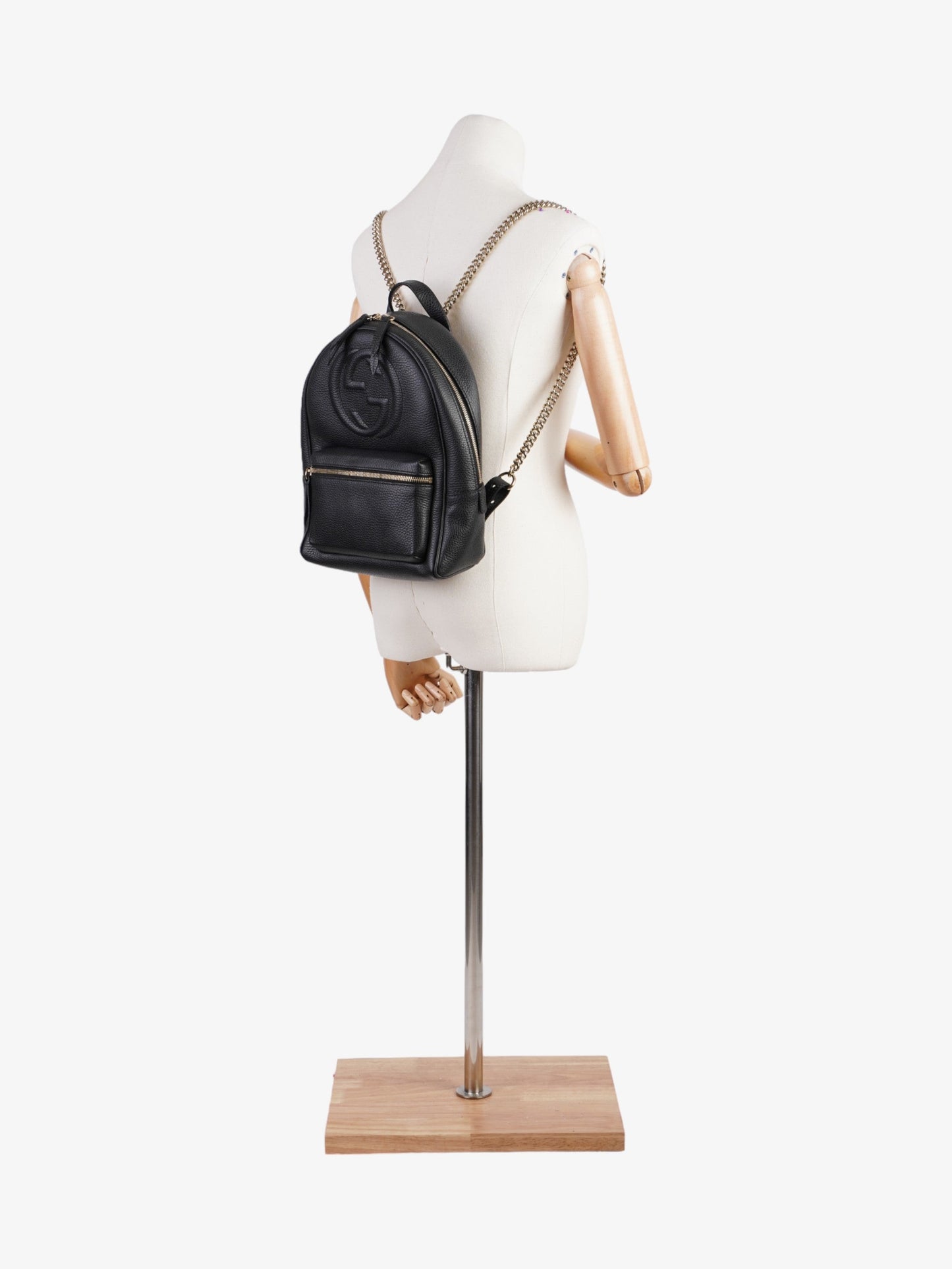 Gucci Soho Chain Black Leather