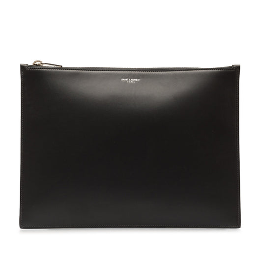 Yves Saint Laurent Clutch Leather Black