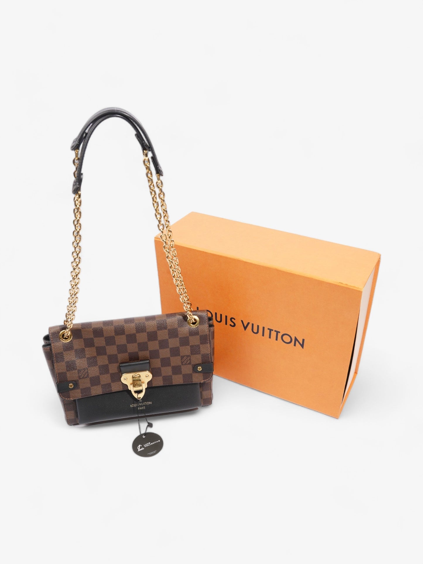 Louis Vuitton Vavin Damier Ebene / Black Coated Canvas PM