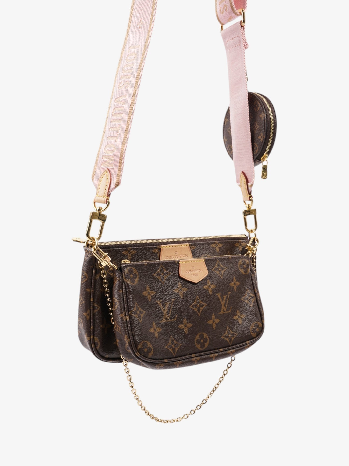 Louis Vuitton Multi Pochette Accessoires Monogram / Pink Canvas