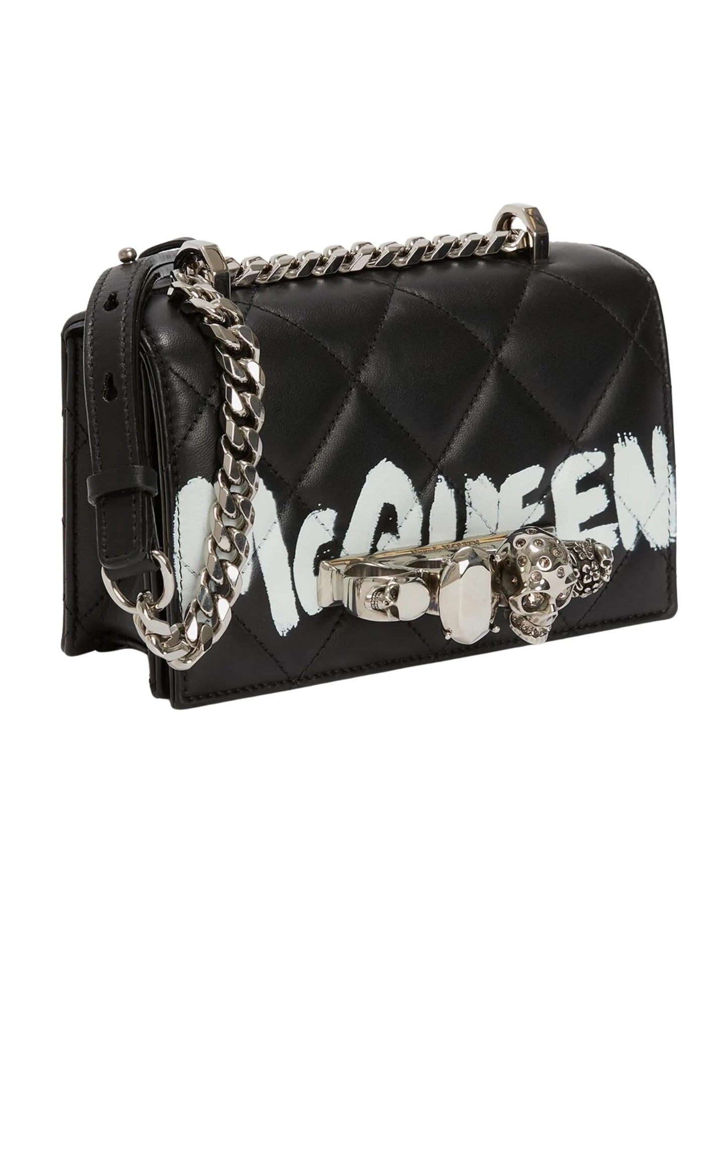 Jeweled Mini Graffiti Satchel Bag