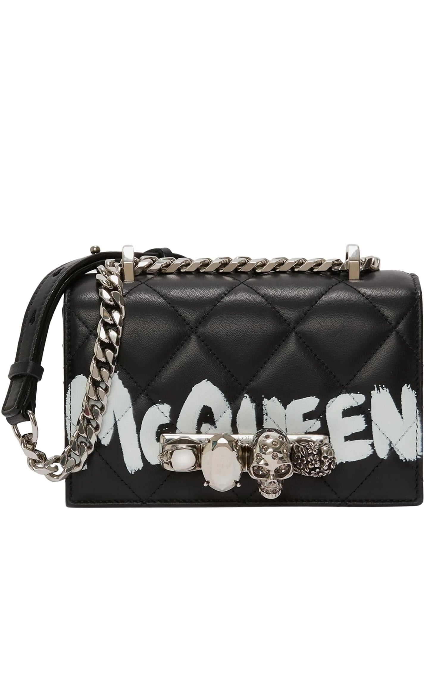 Jeweled Mini Graffiti Satchel Bag