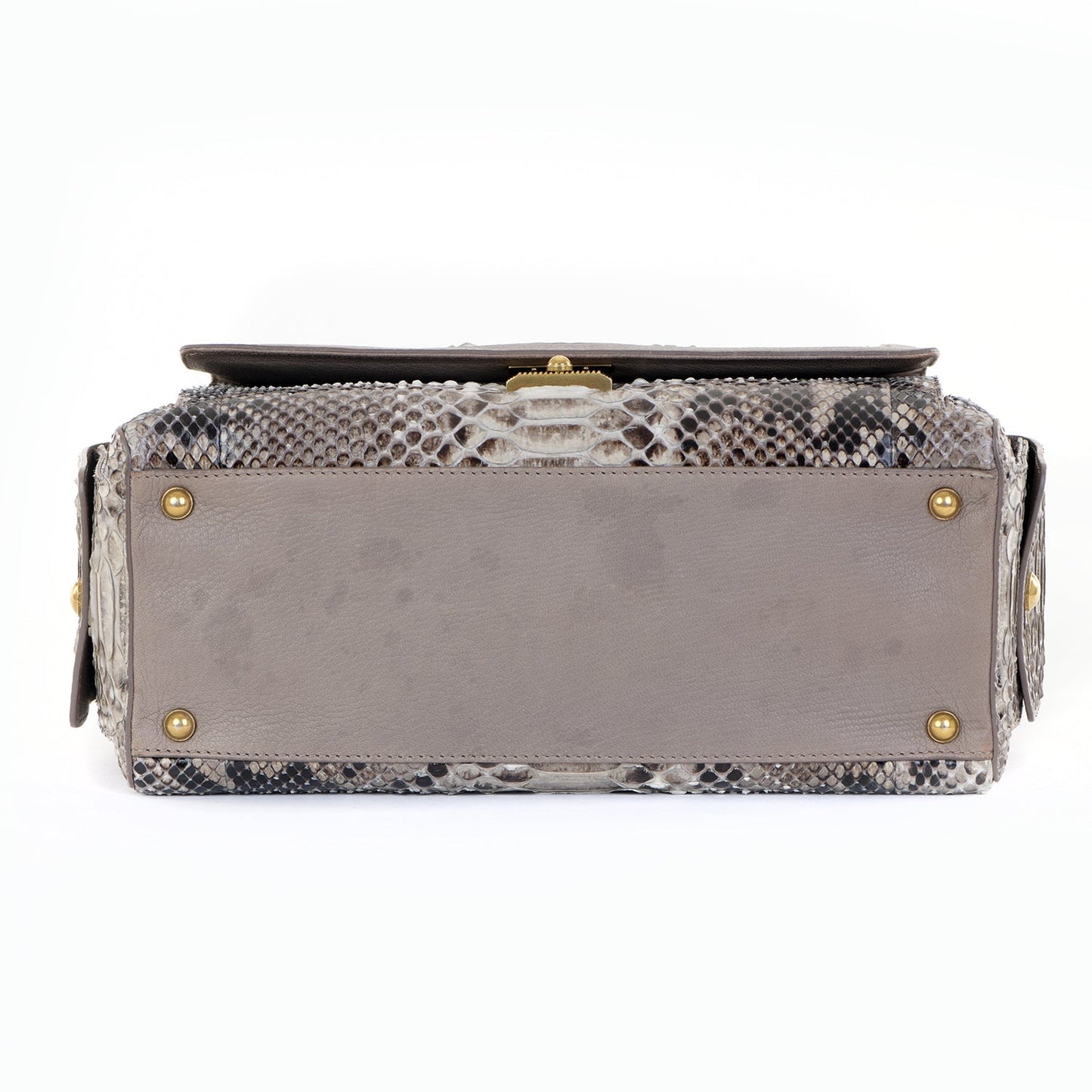 Catherine Snakeskin Box Satchel