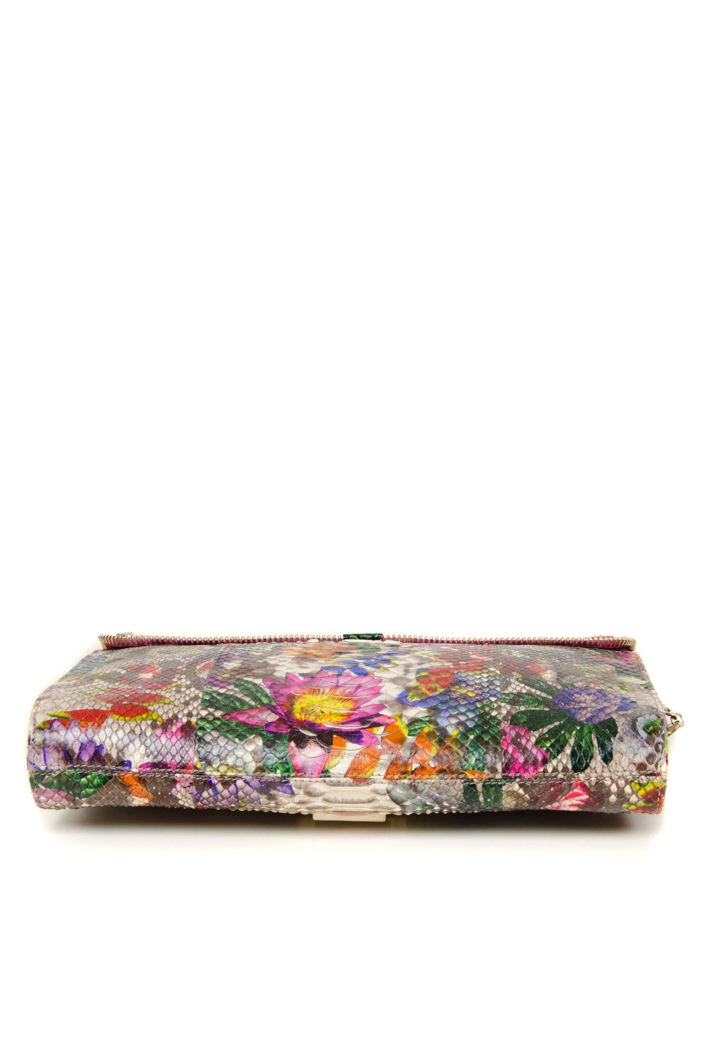 Floral Snakeskin 'Lou' Shoulder Bag