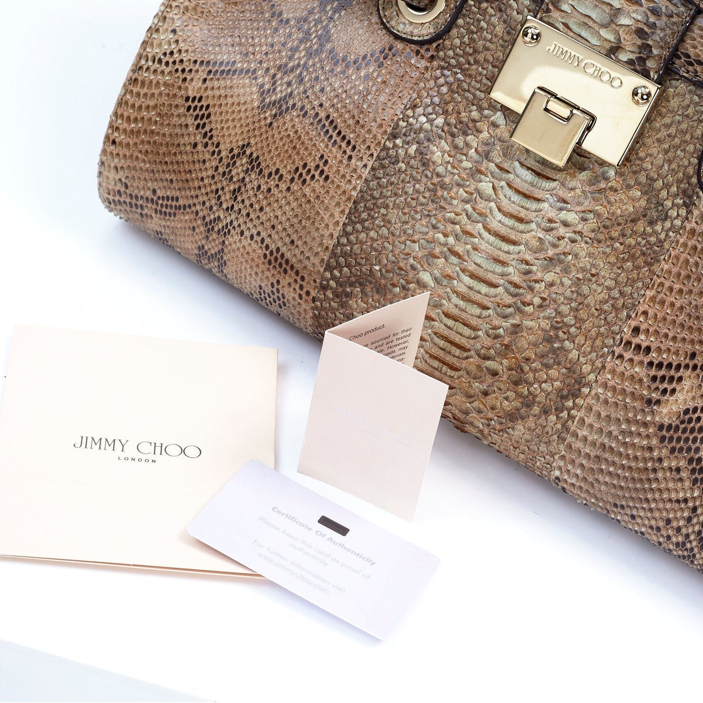 Medium Snakeskin Rosalie Satchel