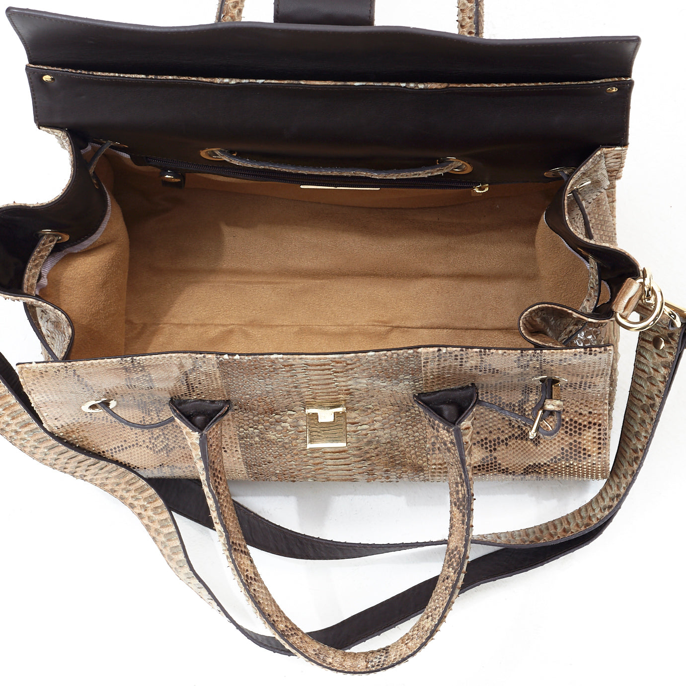 Medium Snakeskin Rosalie Satchel