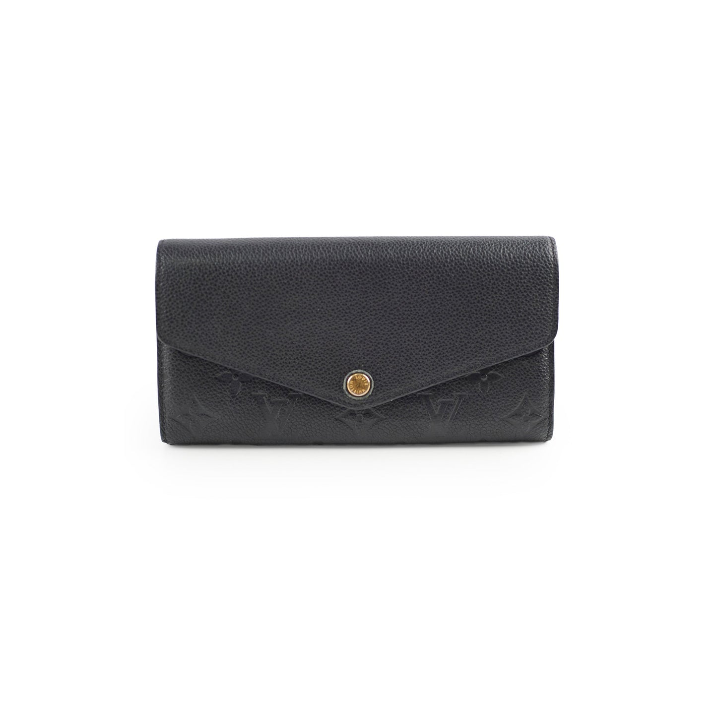 Louis Vuitton Sarah Long Wallet Empriente Black