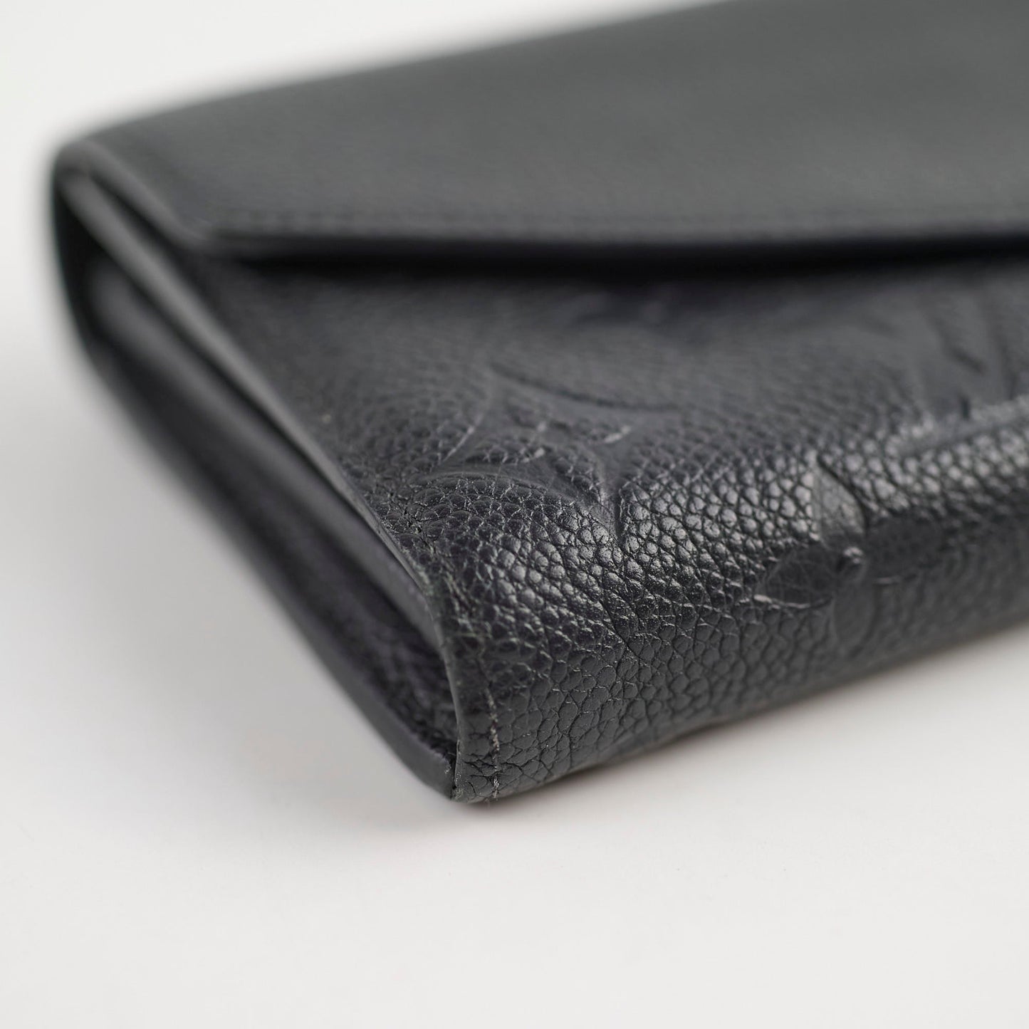 Louis Vuitton Sarah Long Wallet Empriente Black