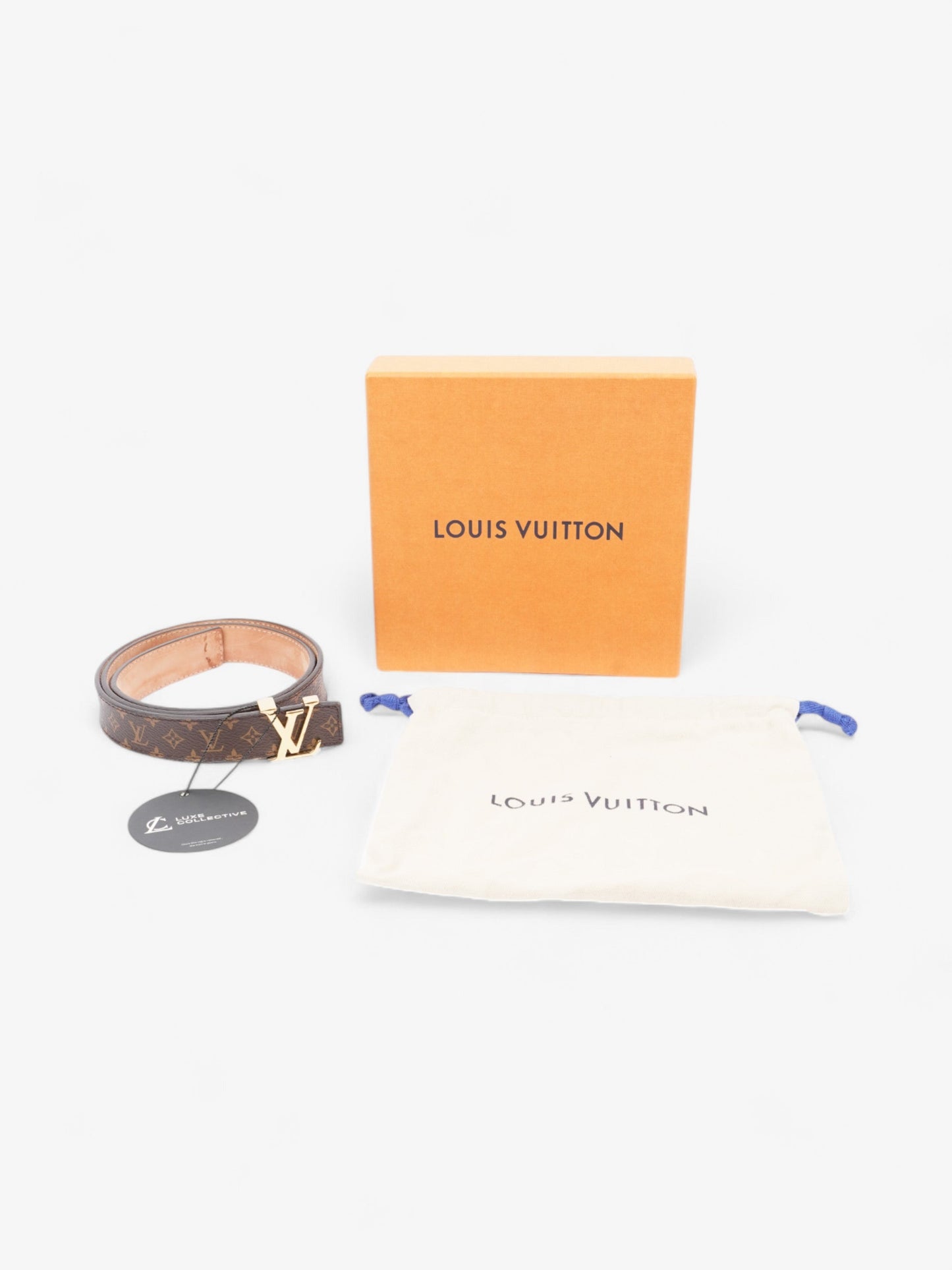 Louis Vuitton LV Initiales Monogram / Gold Coated Canvas 80cm / 32"