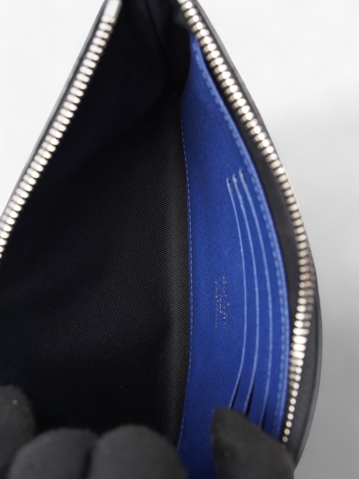 Louis Vuitton Pochette Discovery Pouch Colbalt Blue Monogram Coated Canvas