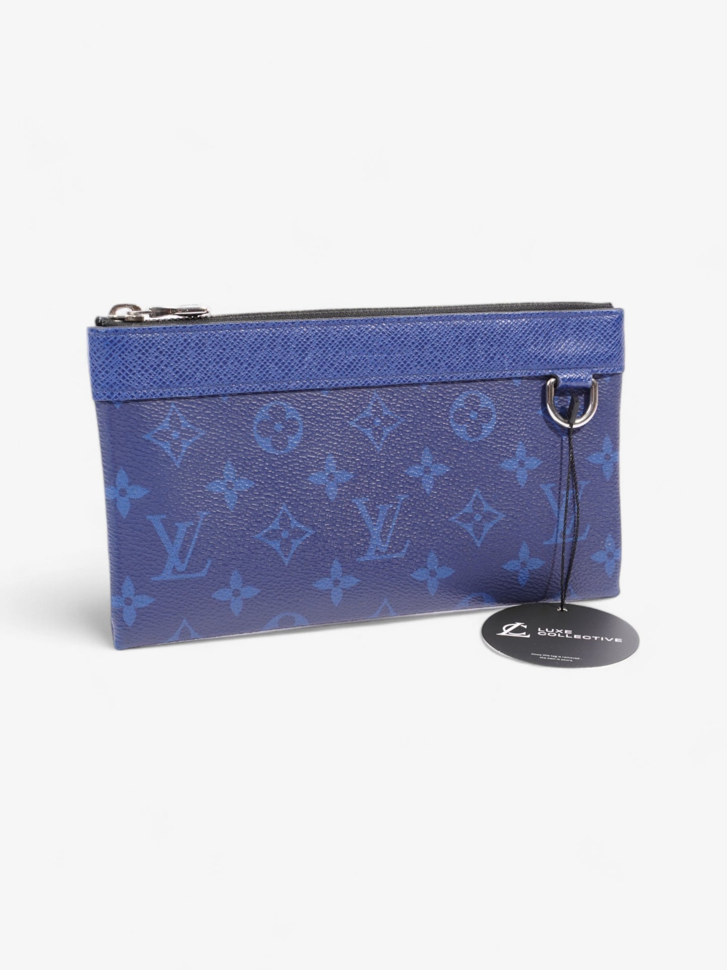 Louis Vuitton Pochette Discovery Pouch Colbalt Blue Monogram Coated Canvas