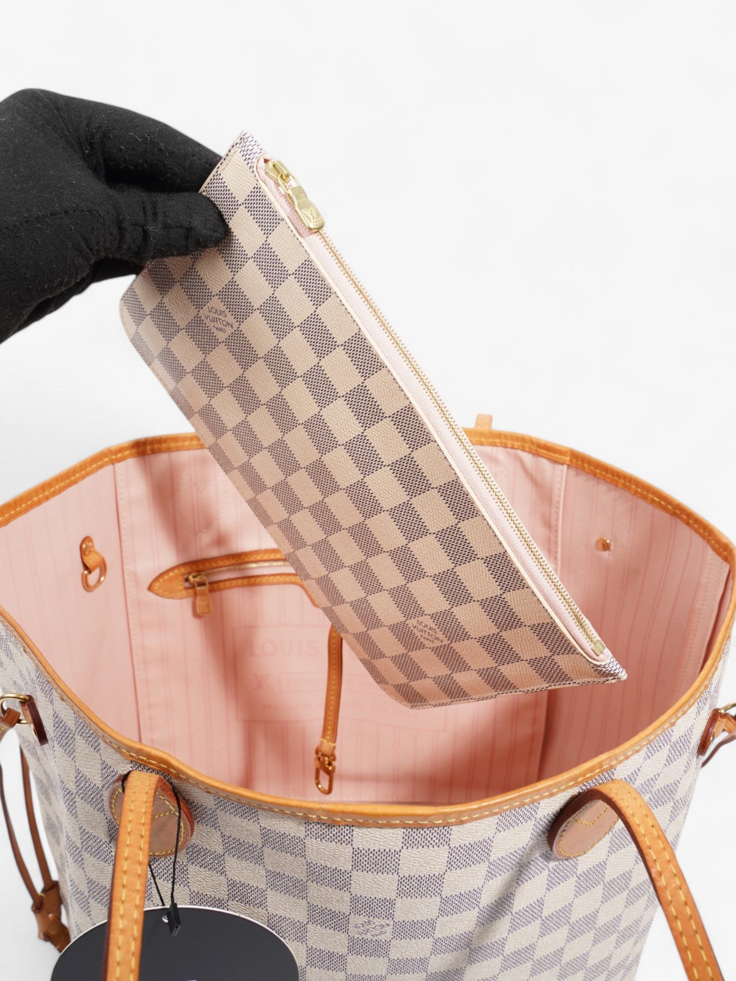 Louis Vuitton Neverfull Damier Azur Coated Canvas MM