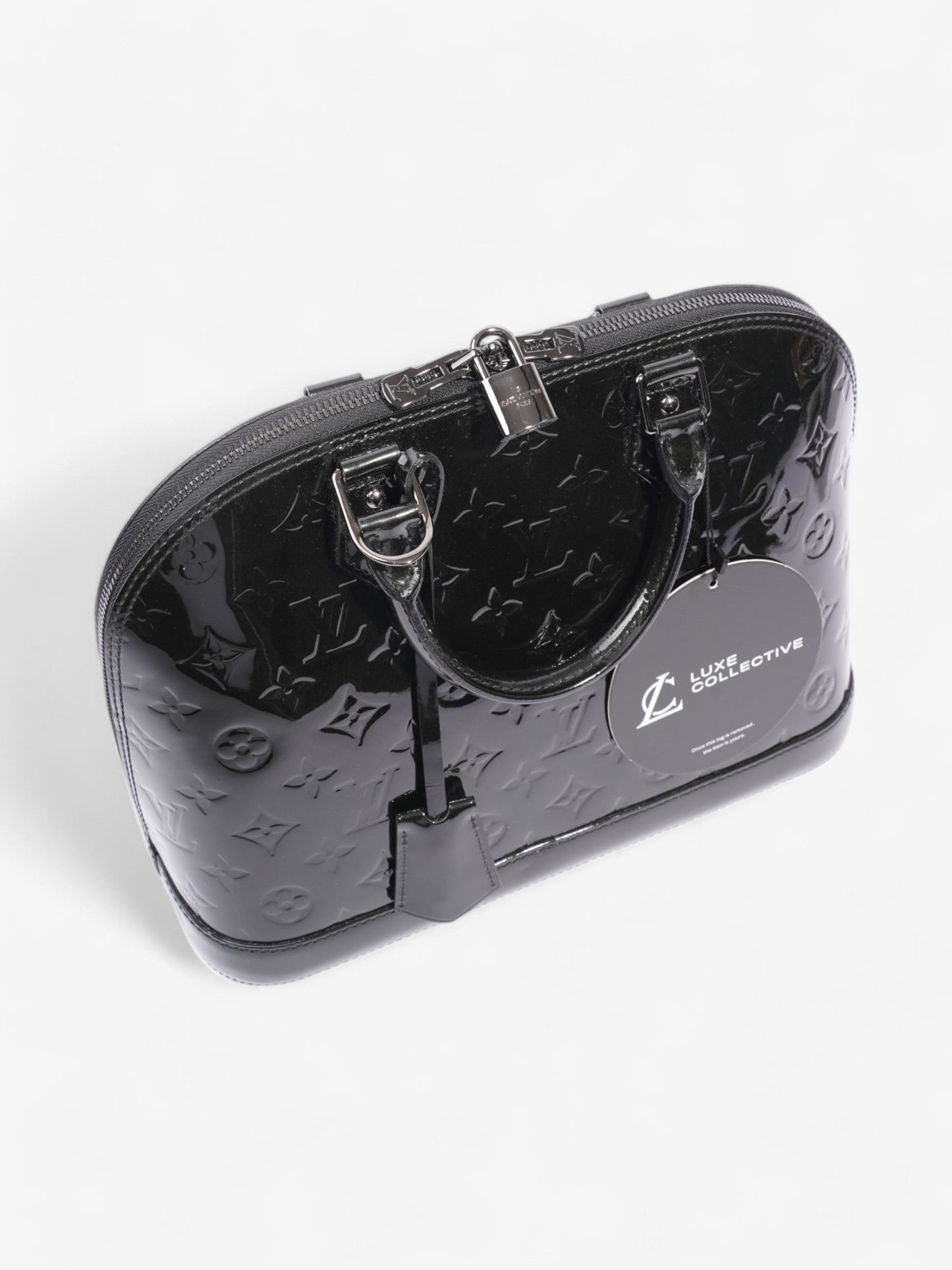 Louis Vuitton Alma Monogram Vernis / Black Vernis Leather PM