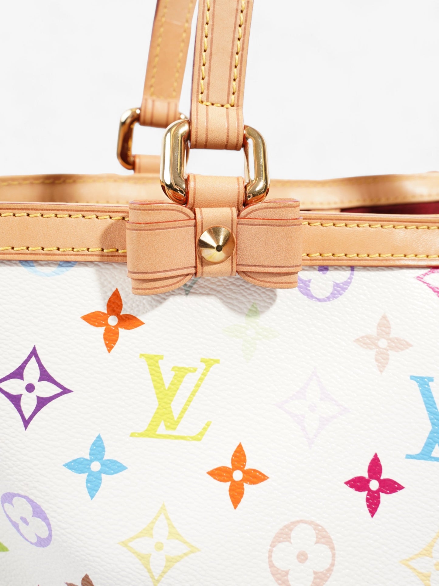 Louis Vuitton Sharleen White Multicoloured Monogram Coated Canvas GM
