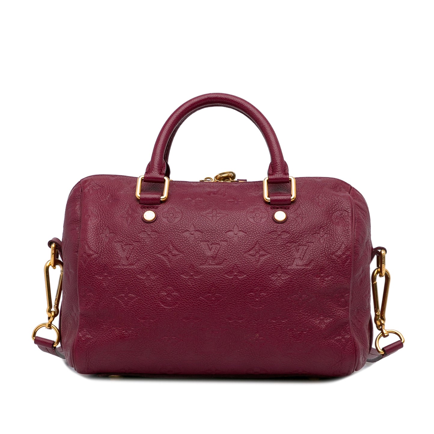 Louis Vuitton Speedy BandouliÃƒÆ’Ã‚Â¨re 25 Red Monogram Empreinte