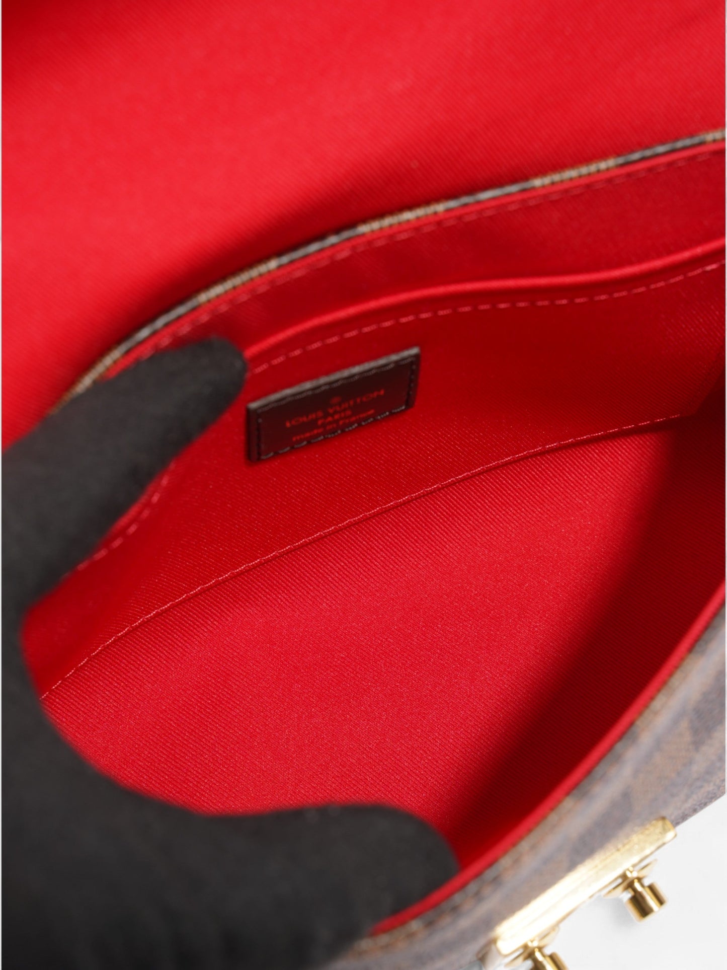 Louis Vuitton Croisette Damier Ebene Coated Canvas