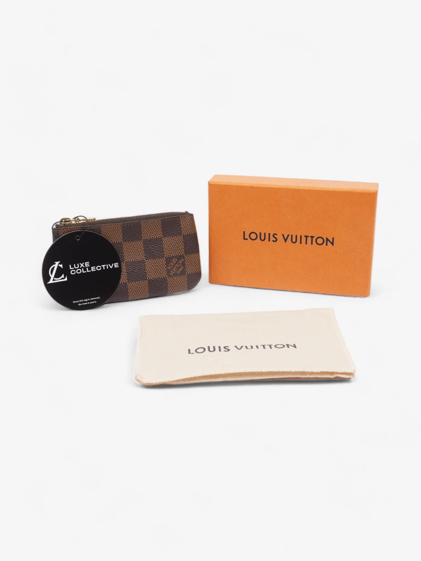 Louis Vuitton Key Pouch Damier Ebene Coated Canvas