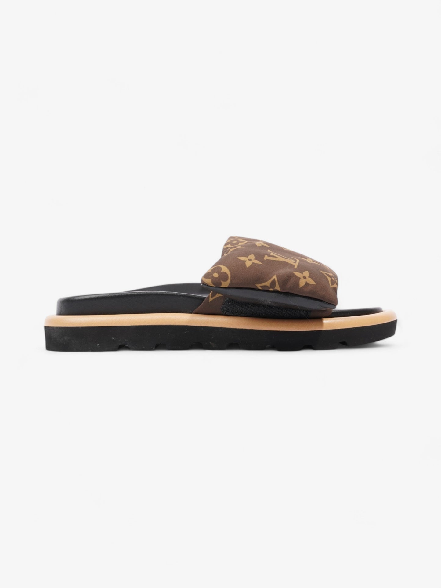 Louis Vuitton Pool Pillow Slides Khaki Monogram Nylon EU 39 UK 6