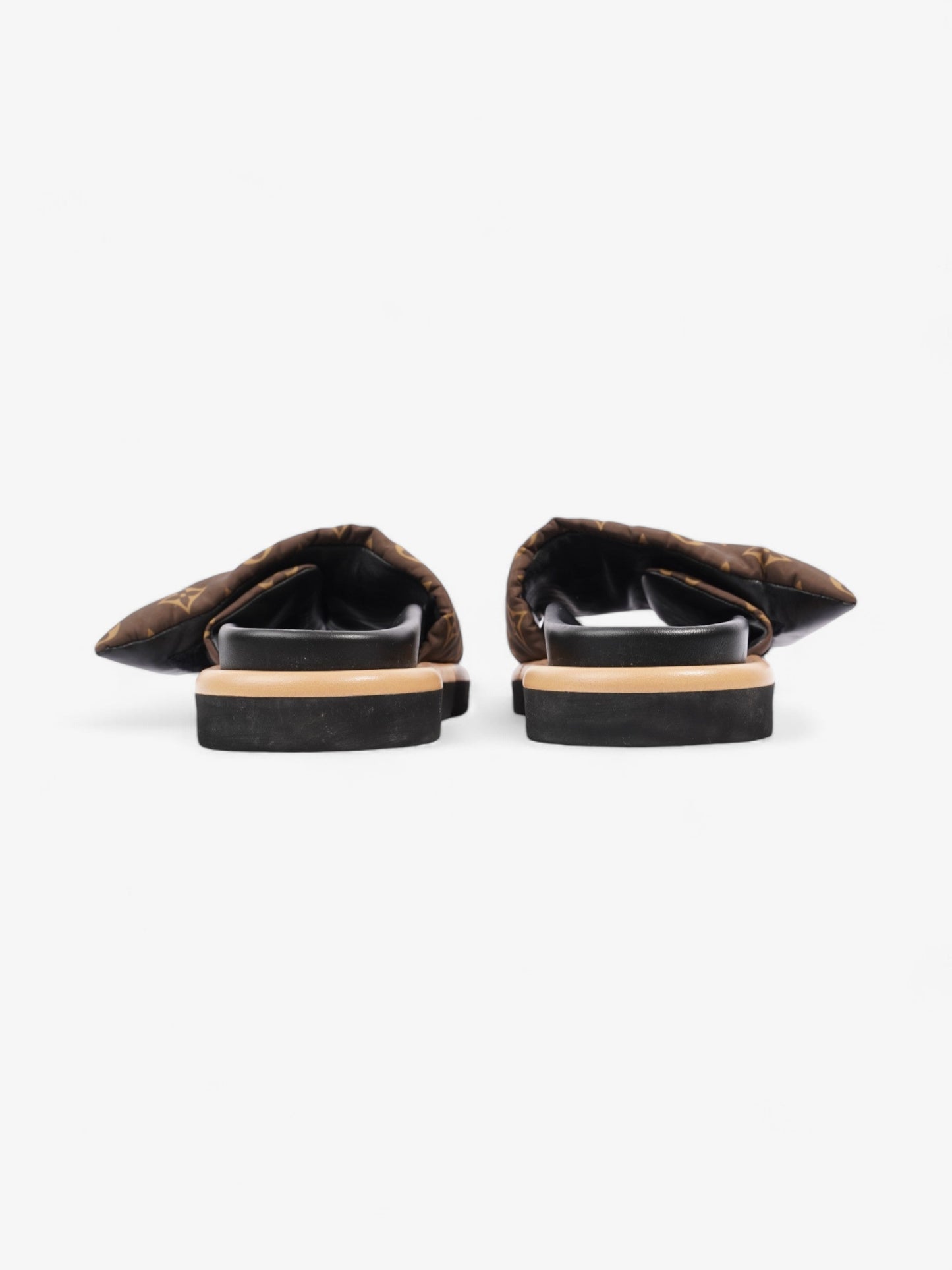 Louis Vuitton Pool Pillow Slides Khaki Monogram Nylon EU 39 UK 6