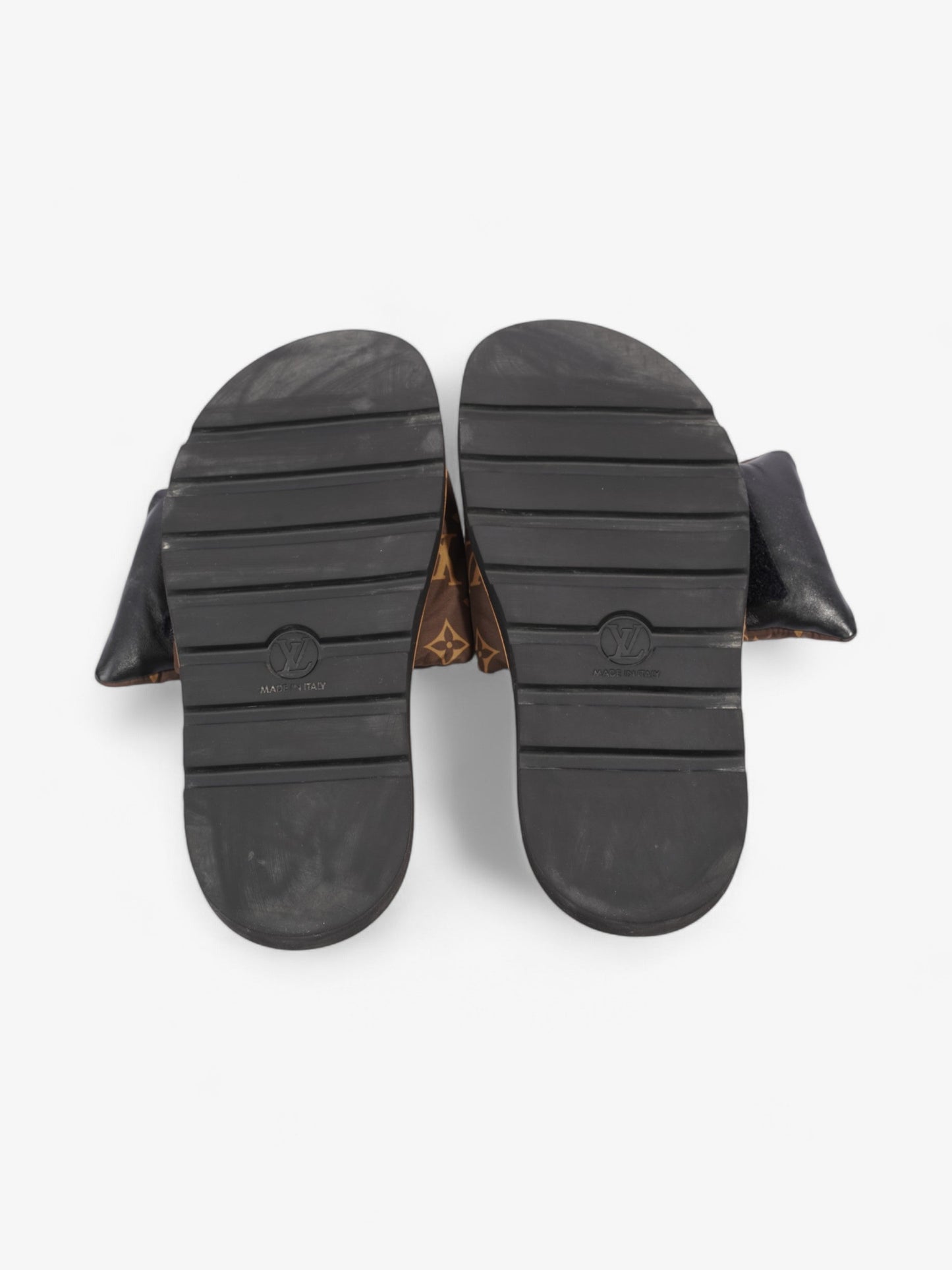 Louis Vuitton Pool Pillow Slides Khaki Monogram Nylon EU 39 UK 6