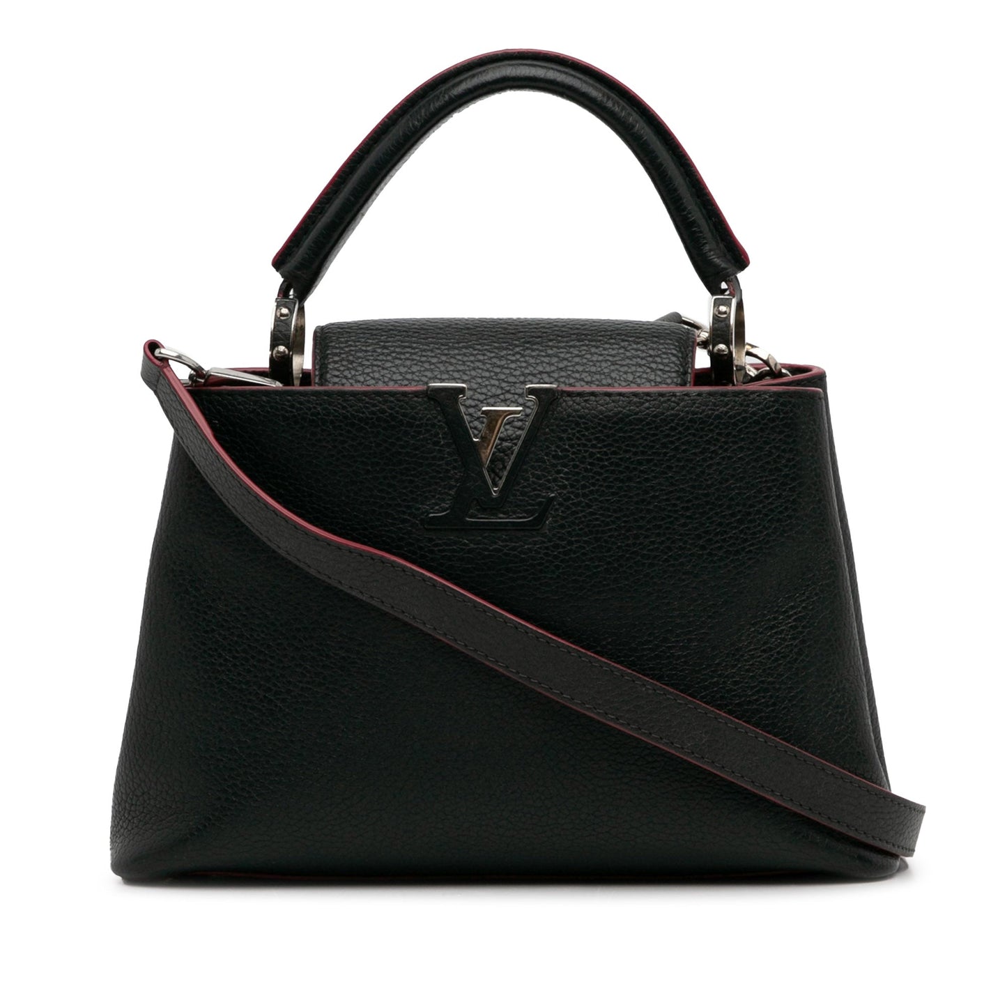 Louis Vuitton Capucines BB Black Taurillon Silver