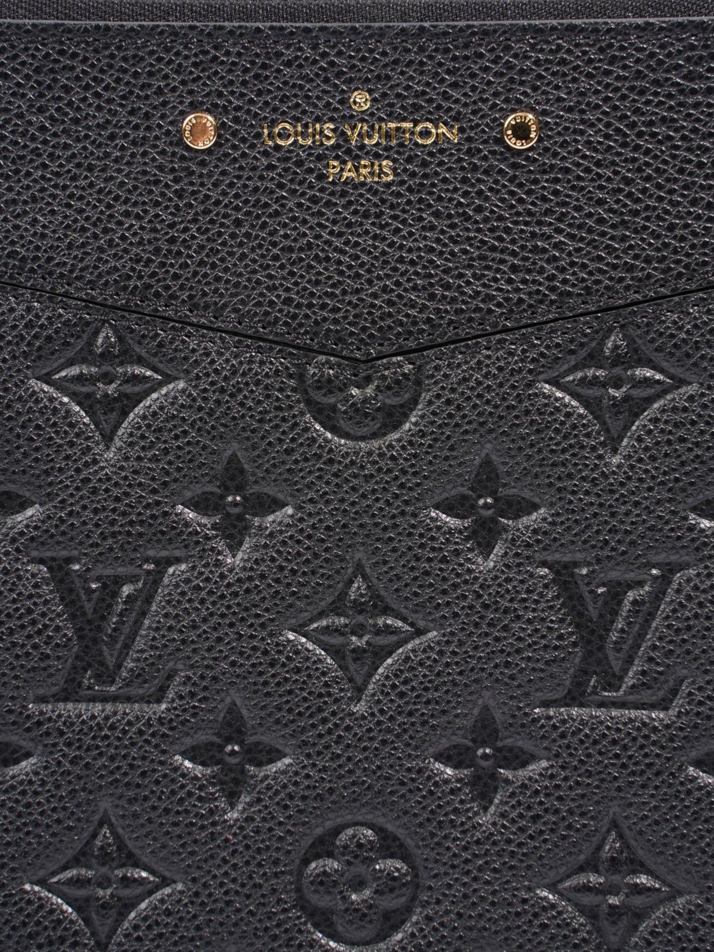 Louis Vuitton Daily Pouch Black Empreinte Leather