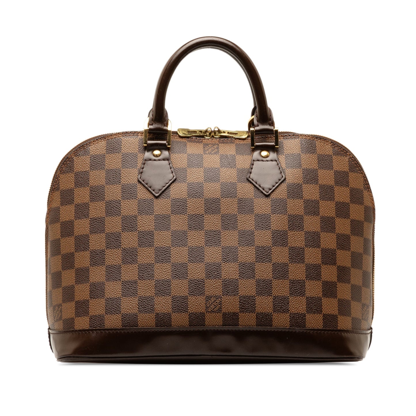 Brown Louis Vuitton Damier Ebene Alma MM Handbag