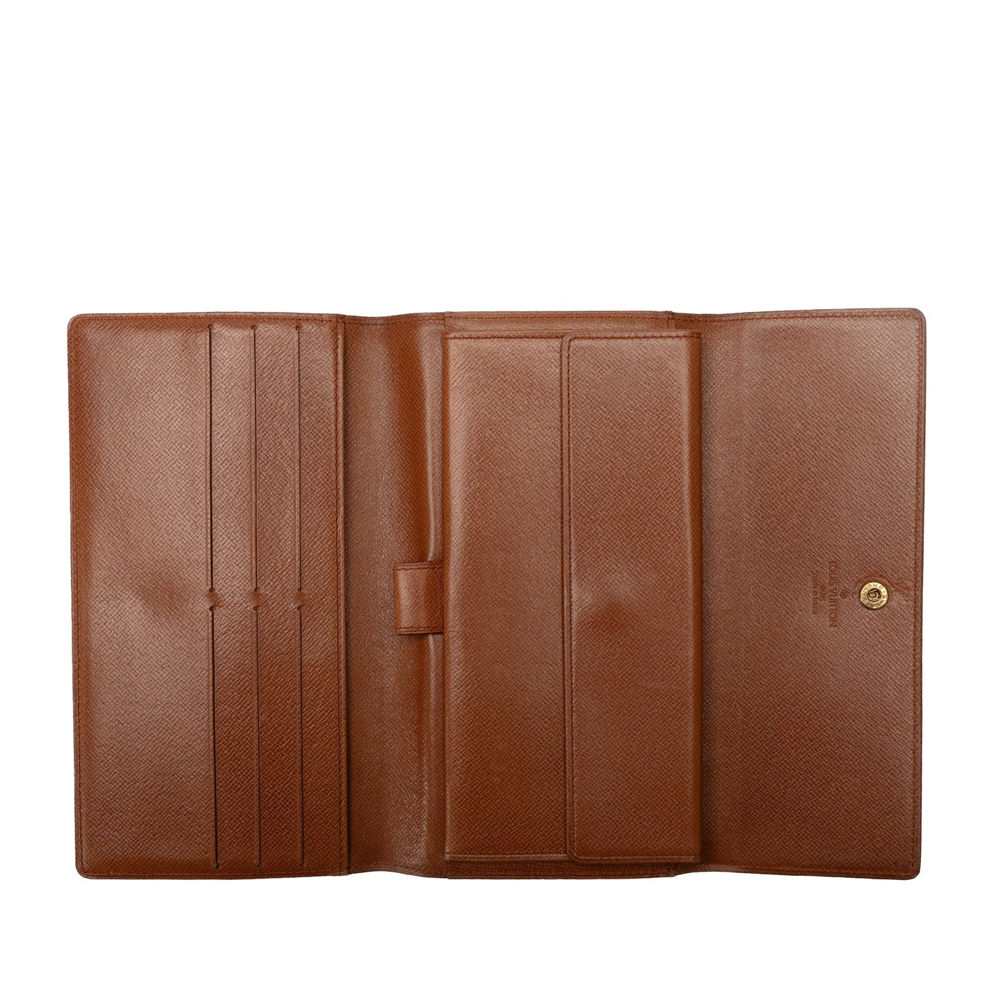 Brown Louis Vuitton Monogram Porte Tresor International Long Wallets