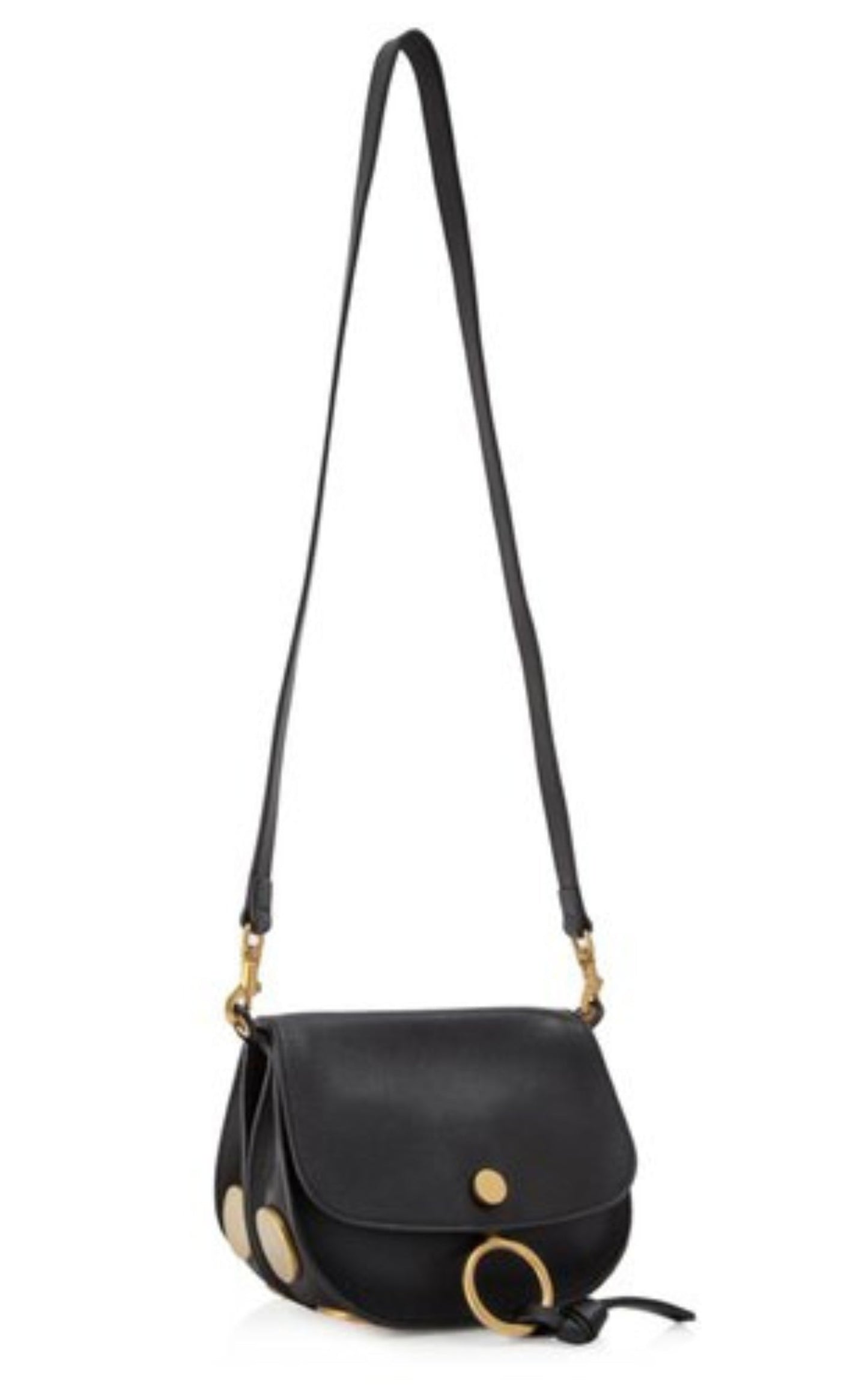 Kurtis Black Leather and Suede Bag