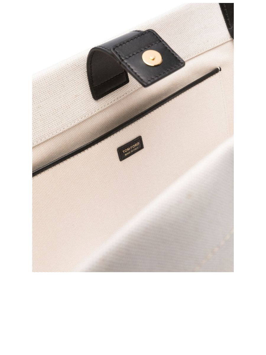 Large Panelled Canvas Shopper